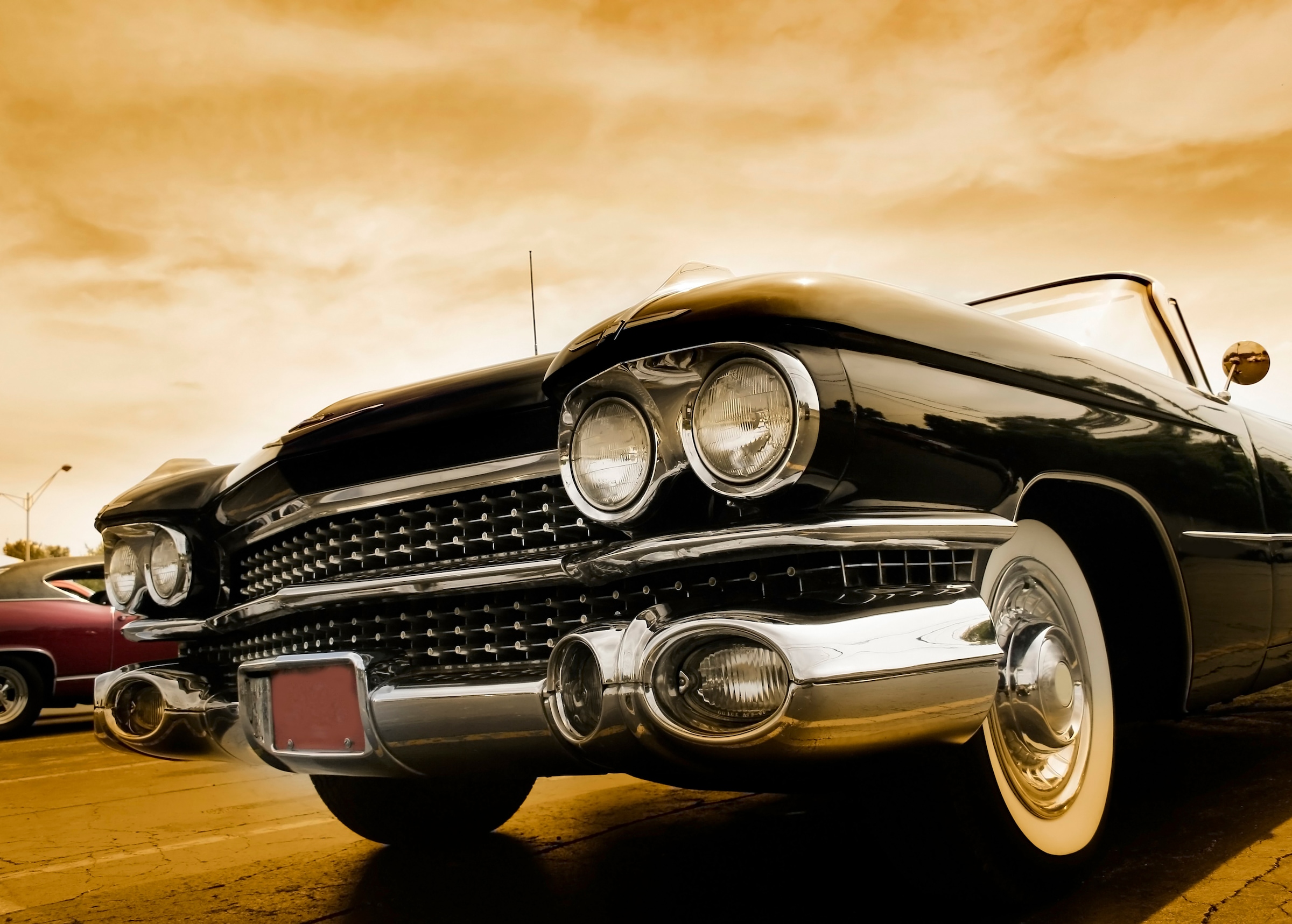 Papermoon Fototapete »Classic Cars« glatt günstig online kaufen