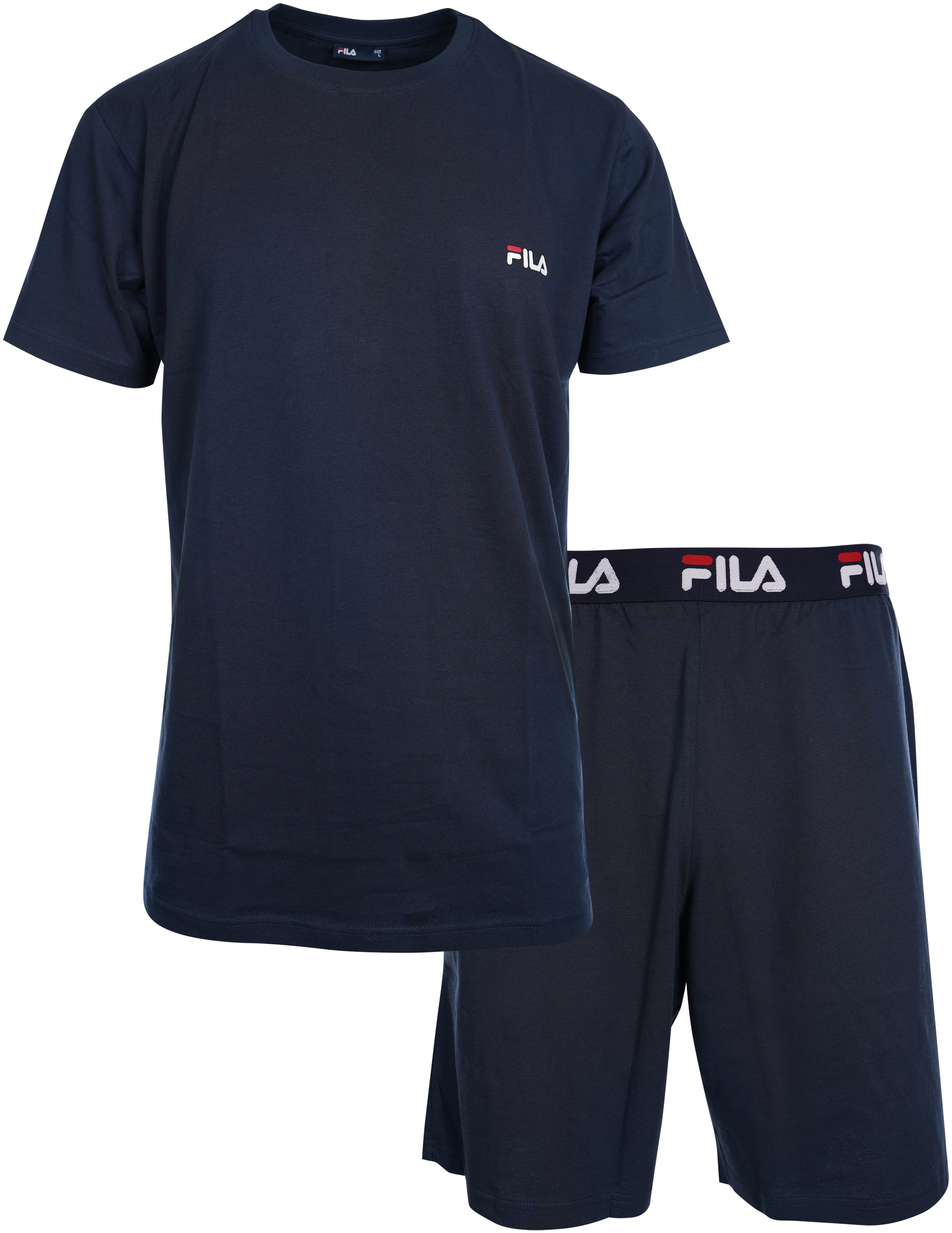 Fila Shorty »MAN JERSEY PYJAMAS«, (2 tlg.), Hose mit elastischem Logobund und Kurzarmshirt