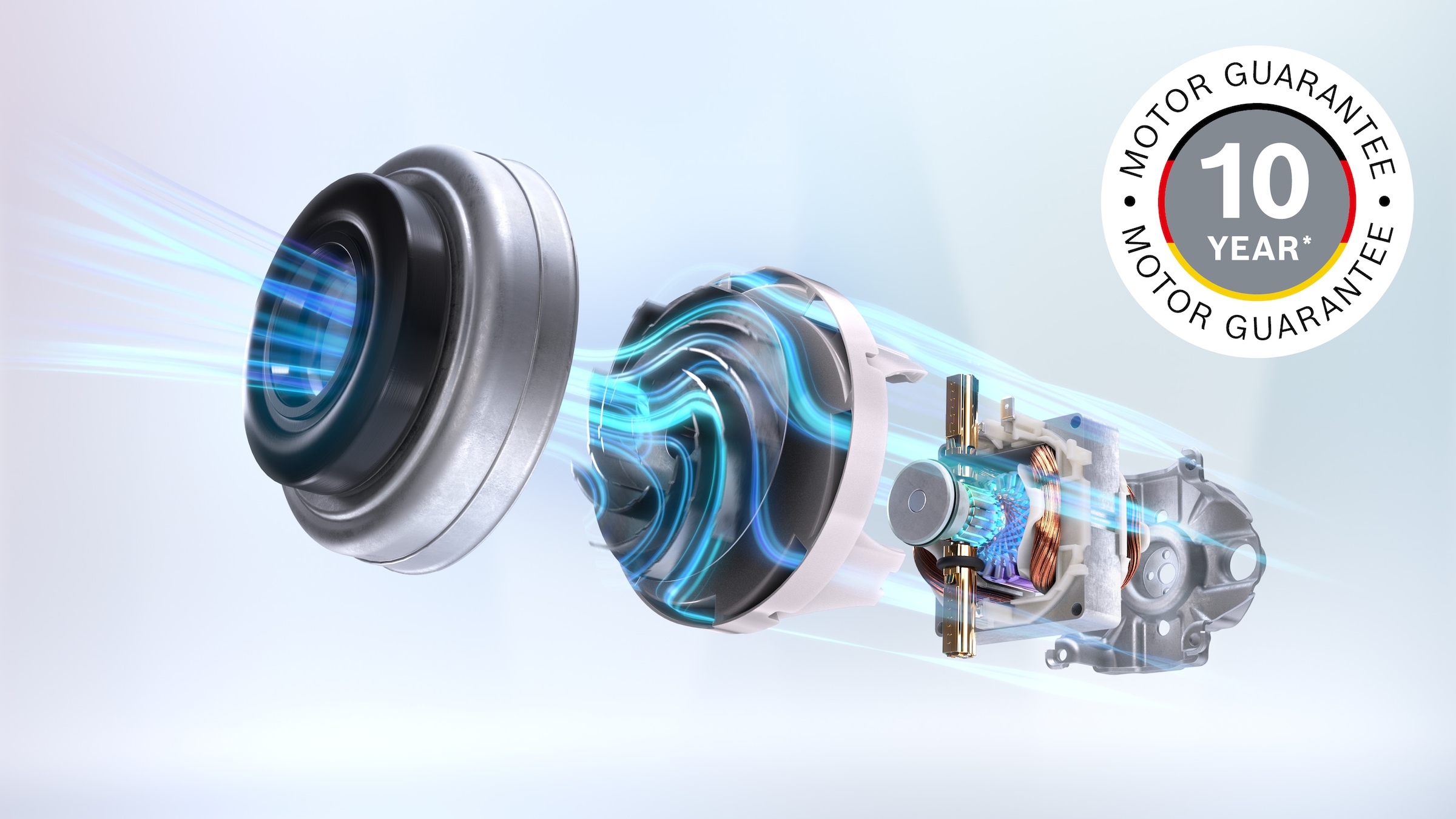 BOSCH Bodenstaubsauger »Serie 6 ProHygienic BGC41XHYG, ideal für Allergiker, Hygiene-Filter«, 750 W, beutellos, 10 Jahre Motorgarantie, Hartbodendüse, XXL-Polsterdüse, leise, weiß