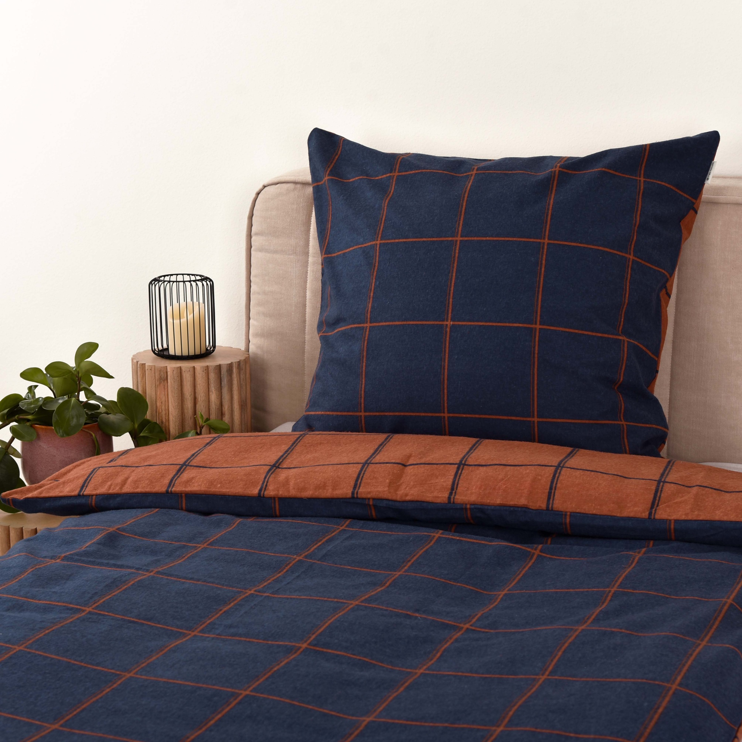 TOM TAILOR HOME Bettwäsche »LARGE CHECK in Gr. 135x200cm oder 155x220cm«, new bedroom, gewebtes Label