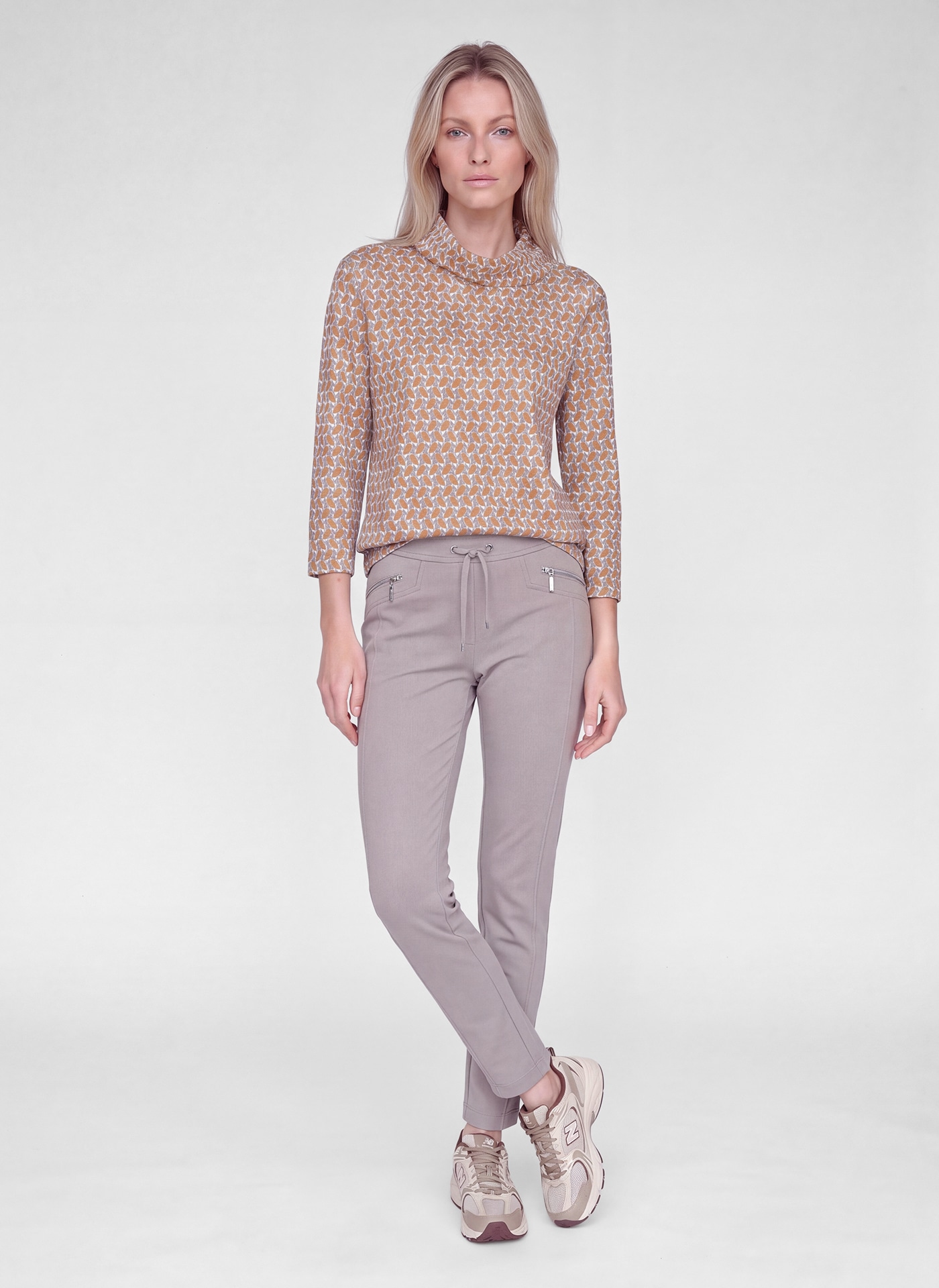 Rabe 3/4-Arm-Shirt 3/4 Arm Shirt mit grafischem Muster und Glitzerdetails