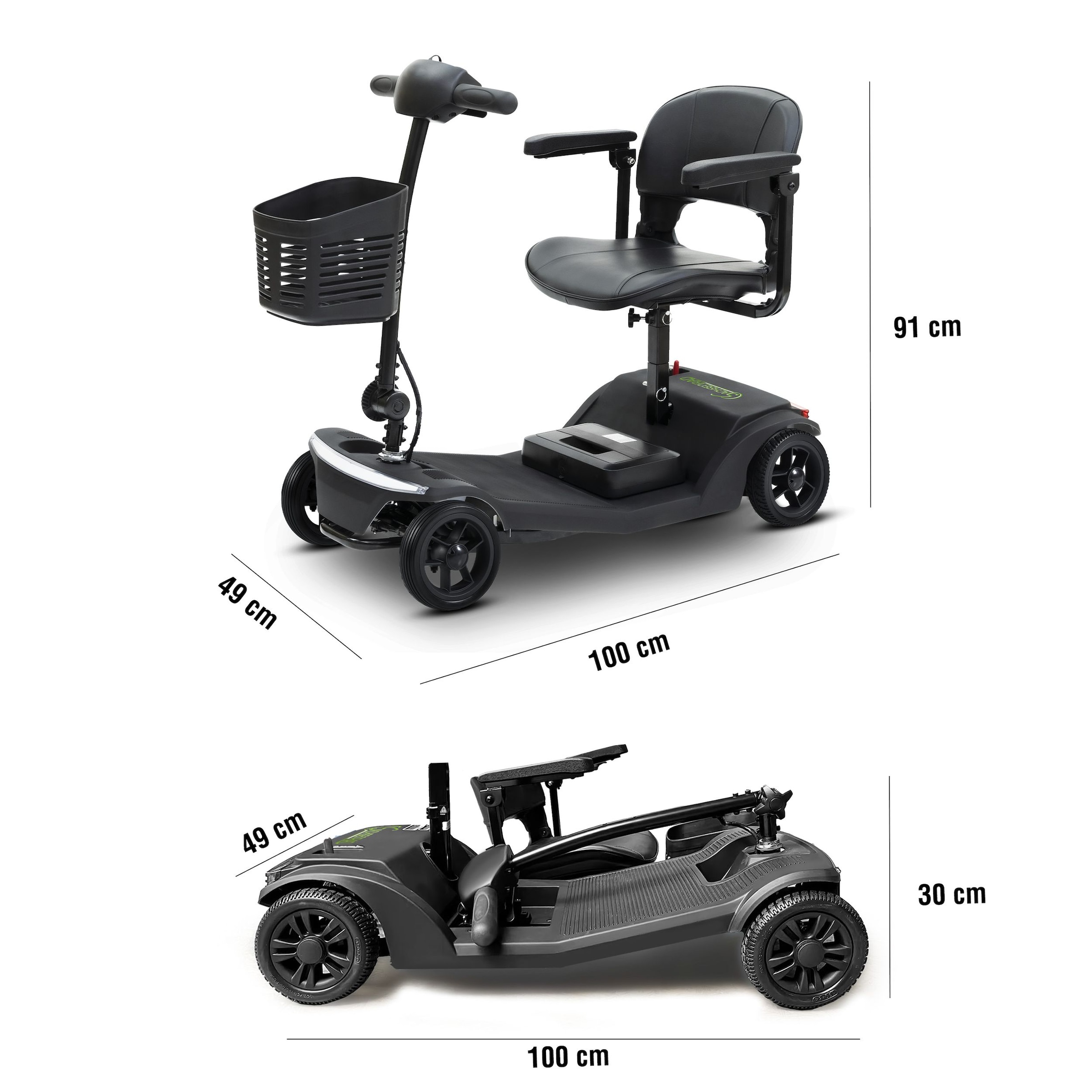 SachsenRad Elektromobil »BestAGE Seniorenmobil Royal mit Korb« 250 W 6 km/h mit Korb