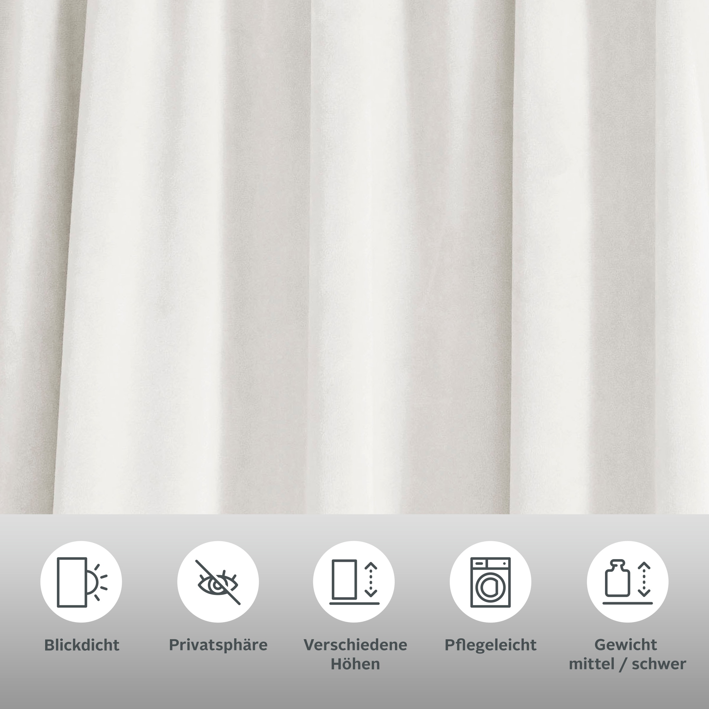LeGer Home by Lena Gercke Vorhang »Samt Ladina«, (1 St.), blickdicht, geweb günstig online kaufen