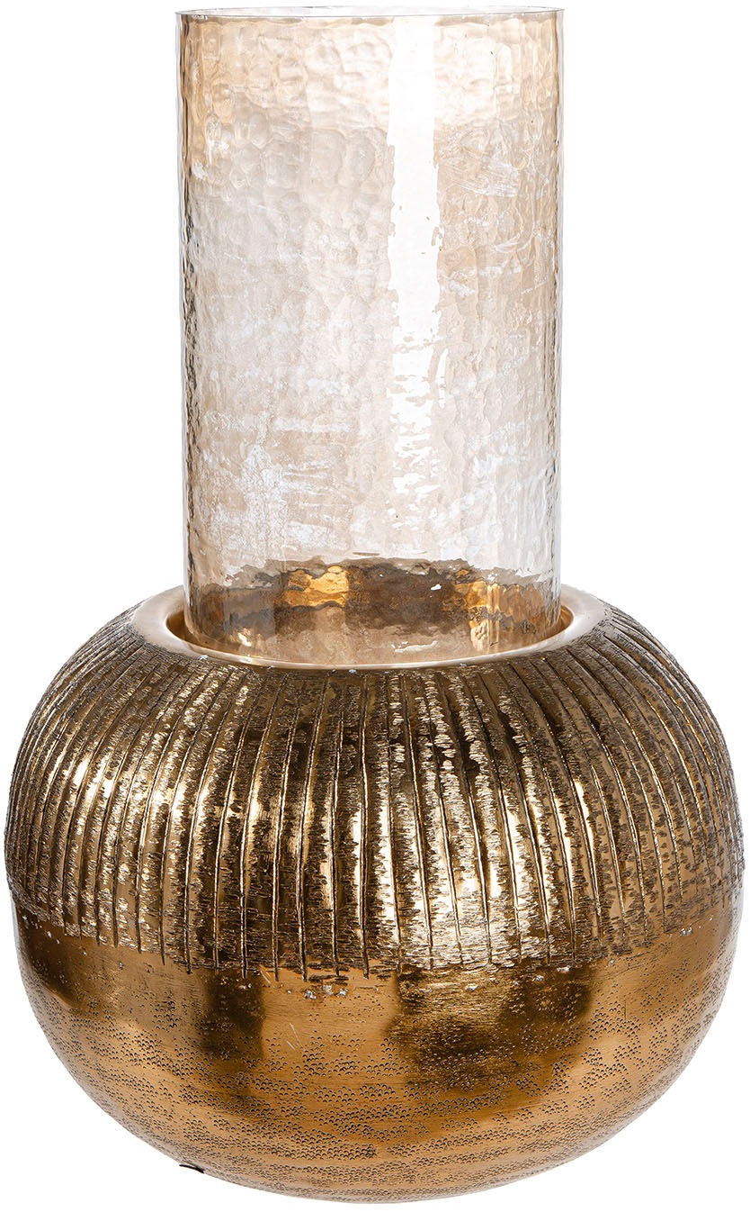 Casablanca by Gilde Windlicht »Windlicht rund; zylindrisch Haley goldfarben günstig online kaufen