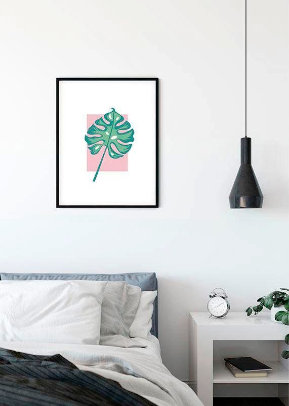 Komar Bild »Minnie Mouse Leaf«, Disney, (1 St.), Wandbild zur Dekoration im Kinderzimmer - ohne Rahmen