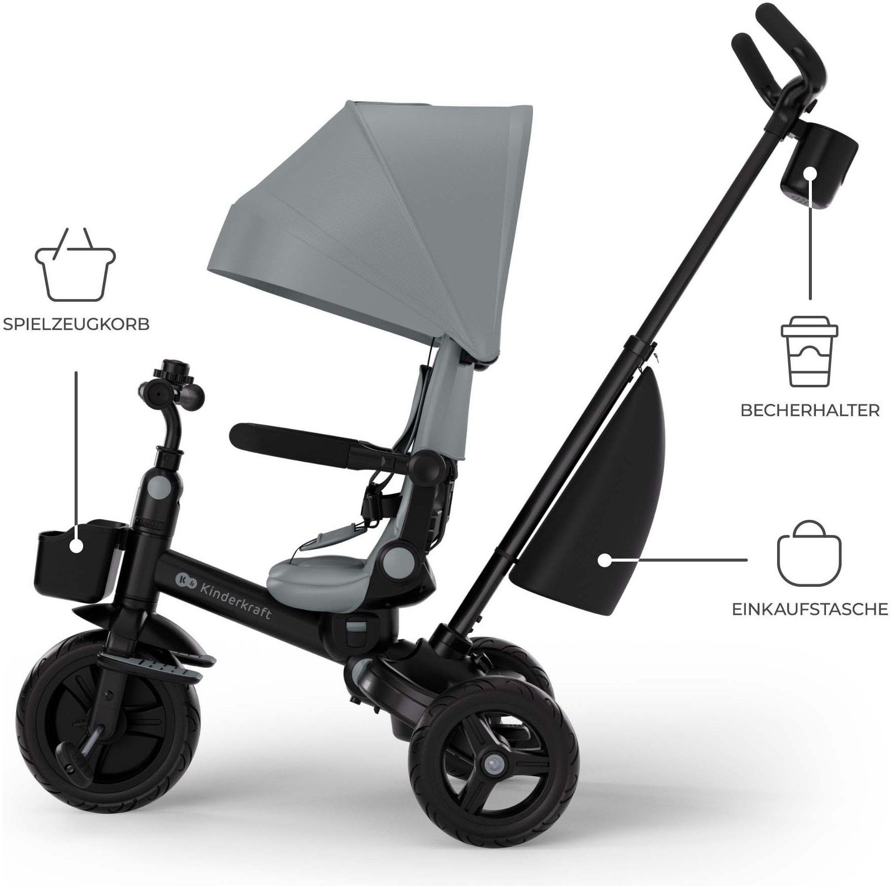 Kinderkraft Dreirad »Aveo 2 Plus« multifunktional