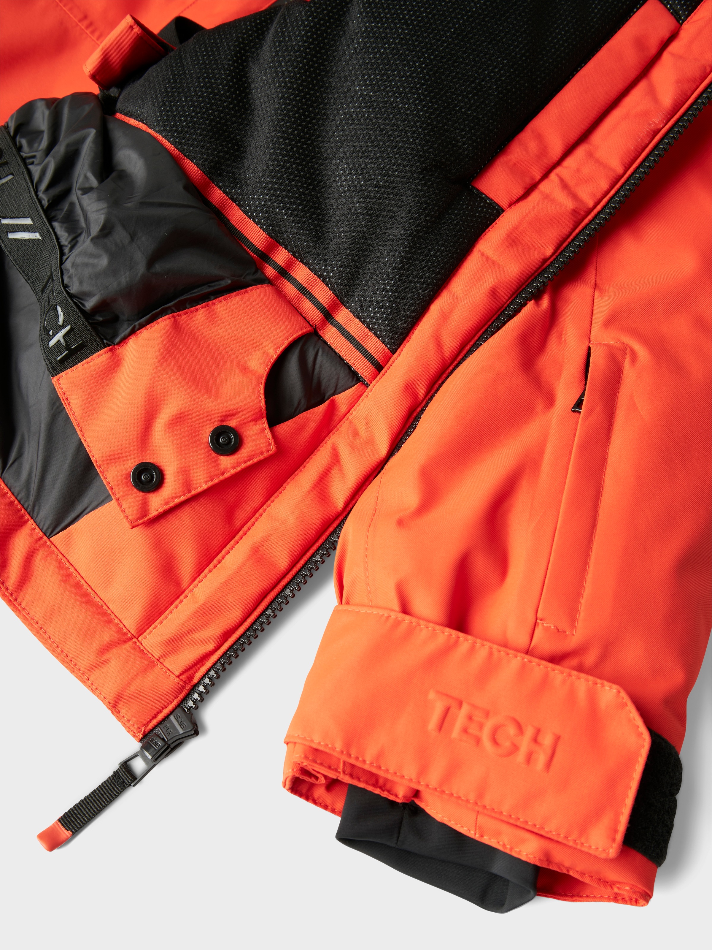 Name It Skijacke »NKNSLOPE10 JACKET SKI EDITION FO NOOS« mit Kapuze Skipasstasche, Recco-Reflektor, winddicht, wasserdicht