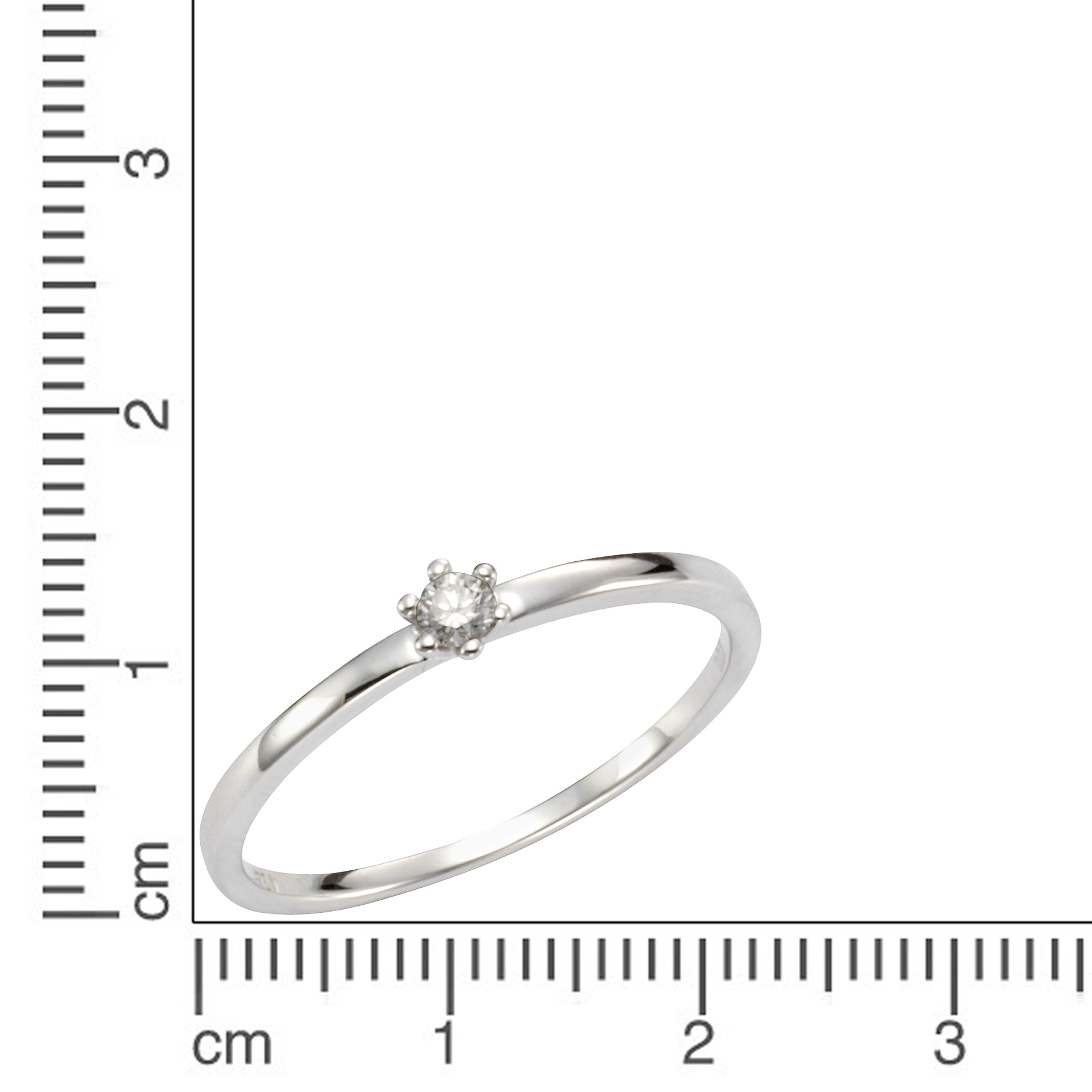 Orolino Fingerring »Gold 585 mit Brillant 0,07ct.«