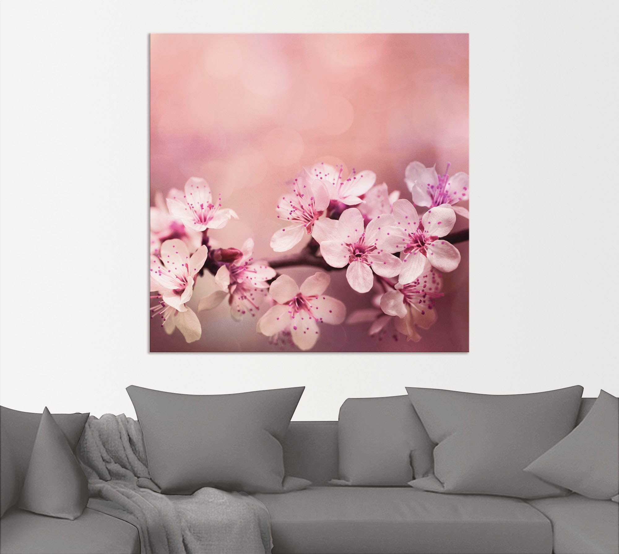 Artland Wandbild »Kirschblüten«, Blumen, (1 St.), als Alubild, Outdoorbild, günstig online kaufen