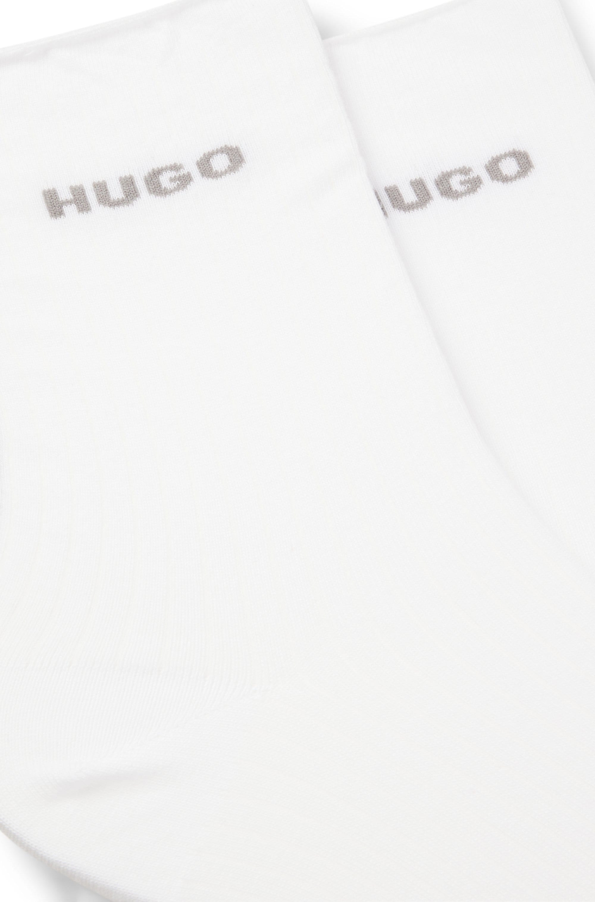 HUGO Underwear Freizeitsocken »2P QS FINE RIB CC« mit großem Logo
