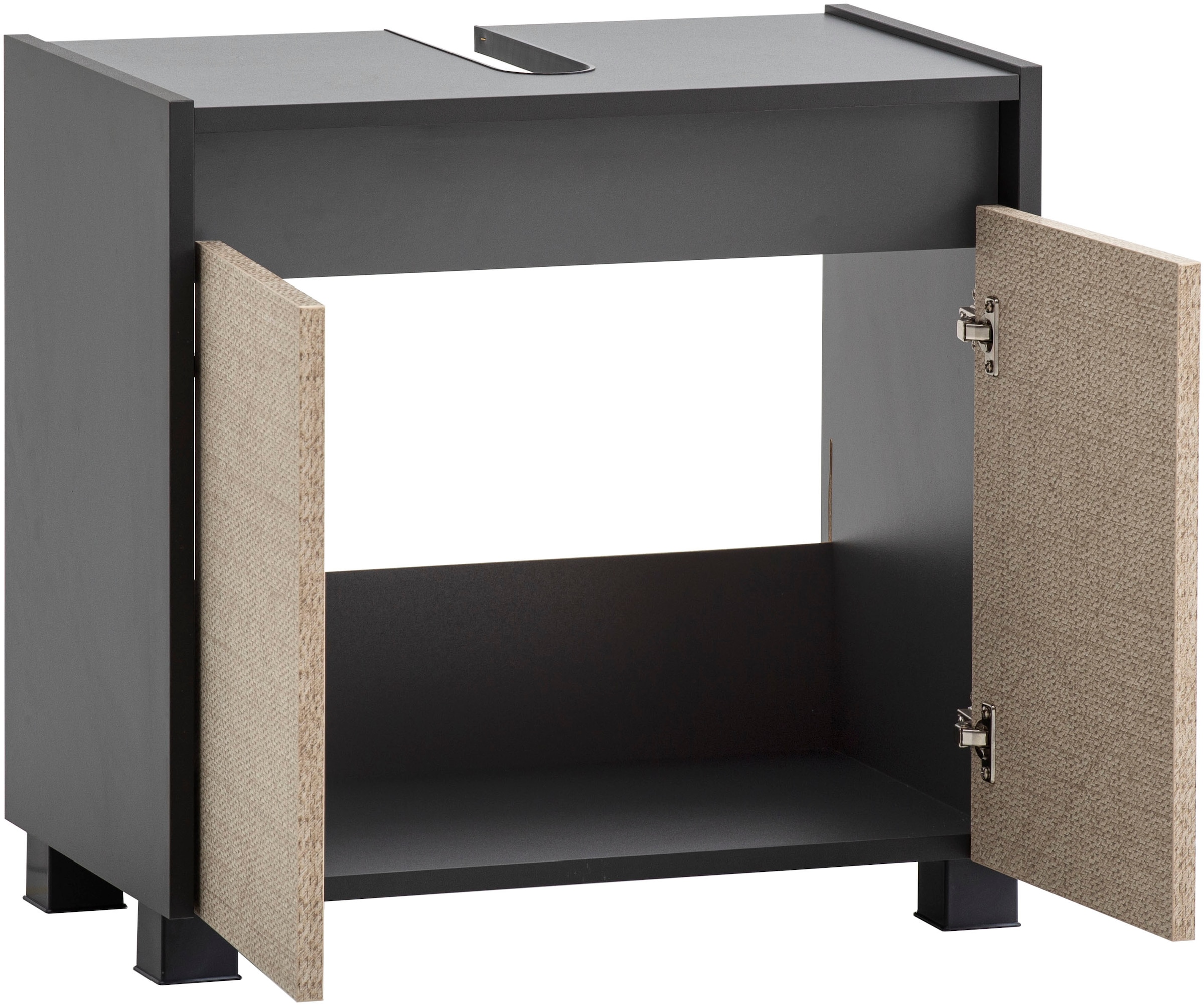 Schildmeyer Waschbeckenunterschrank »Sander, Breite 56,9 cm, in Canasta Optik« Made in Germany