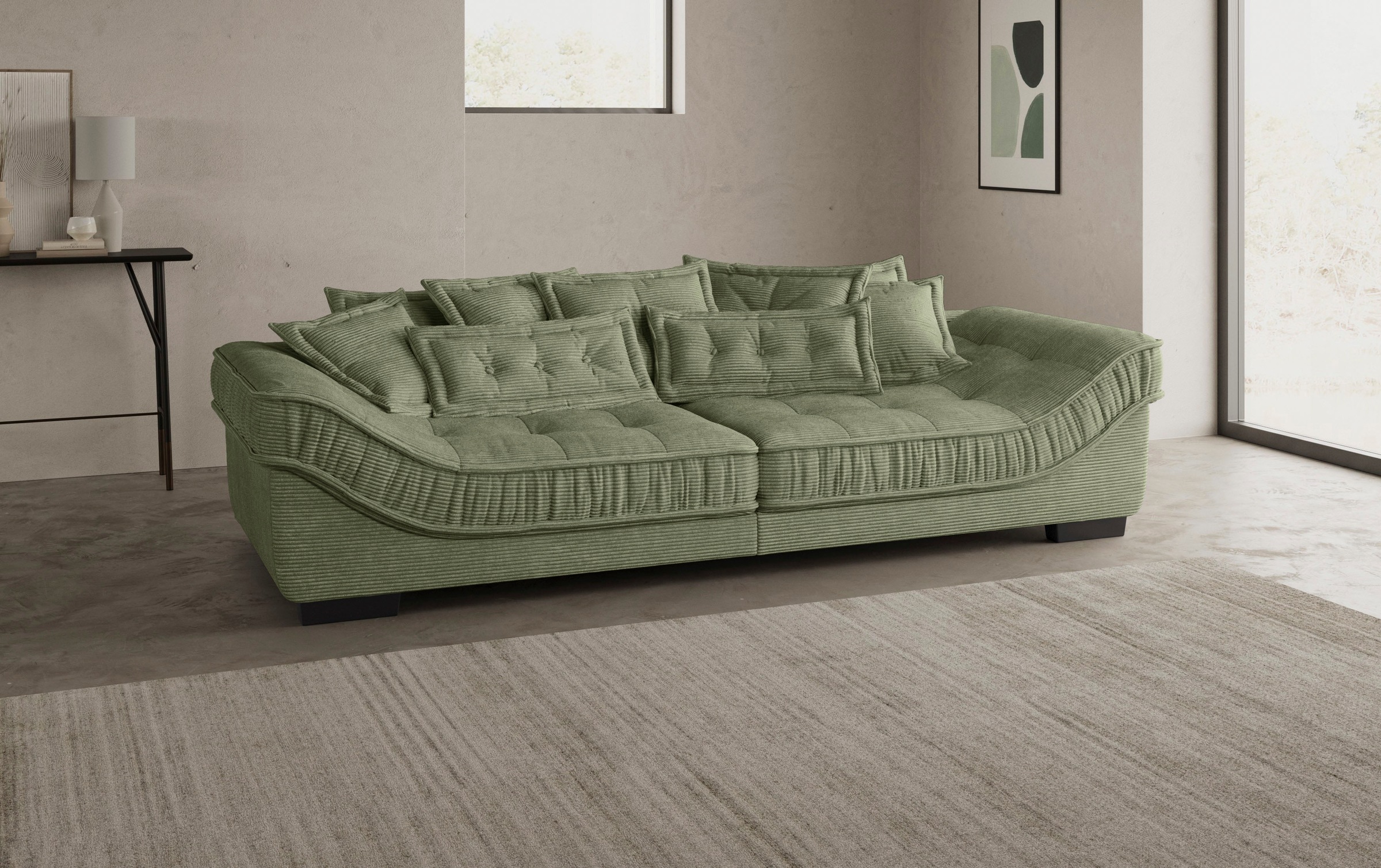 Mr. Couch Big-Sofa »Diwan II DuraFlex«, DuraFlex-Kaltschaumpolsterung, bis 140 kg, 4 Bezugsqualitäten
