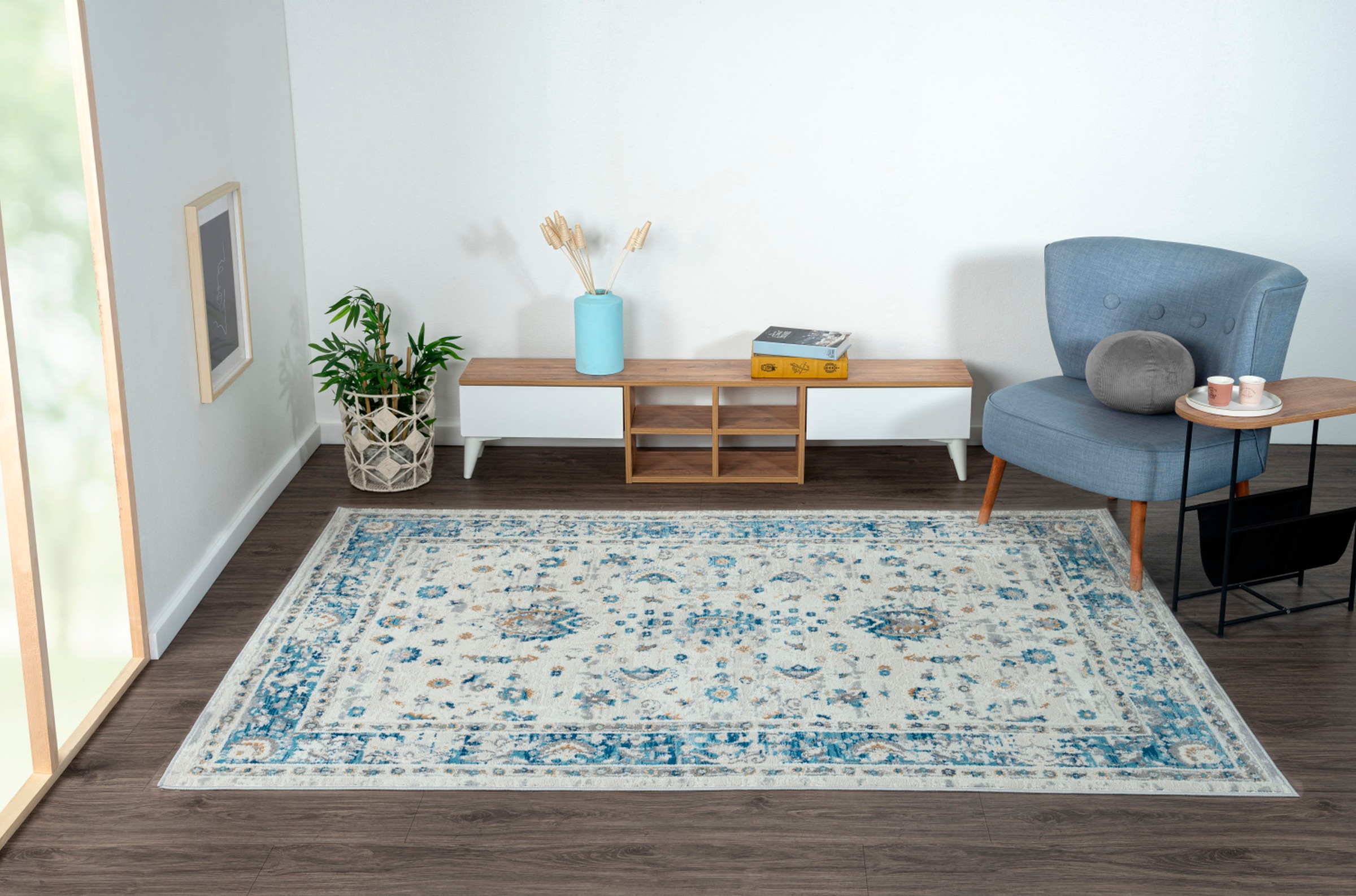 Myflair Möbel & Accessoires Teppich »My Heriz«, rechteckig, 8 mm Höhe, Kurzflor, klassisches Orient Design, besonders weich durch Microfaser