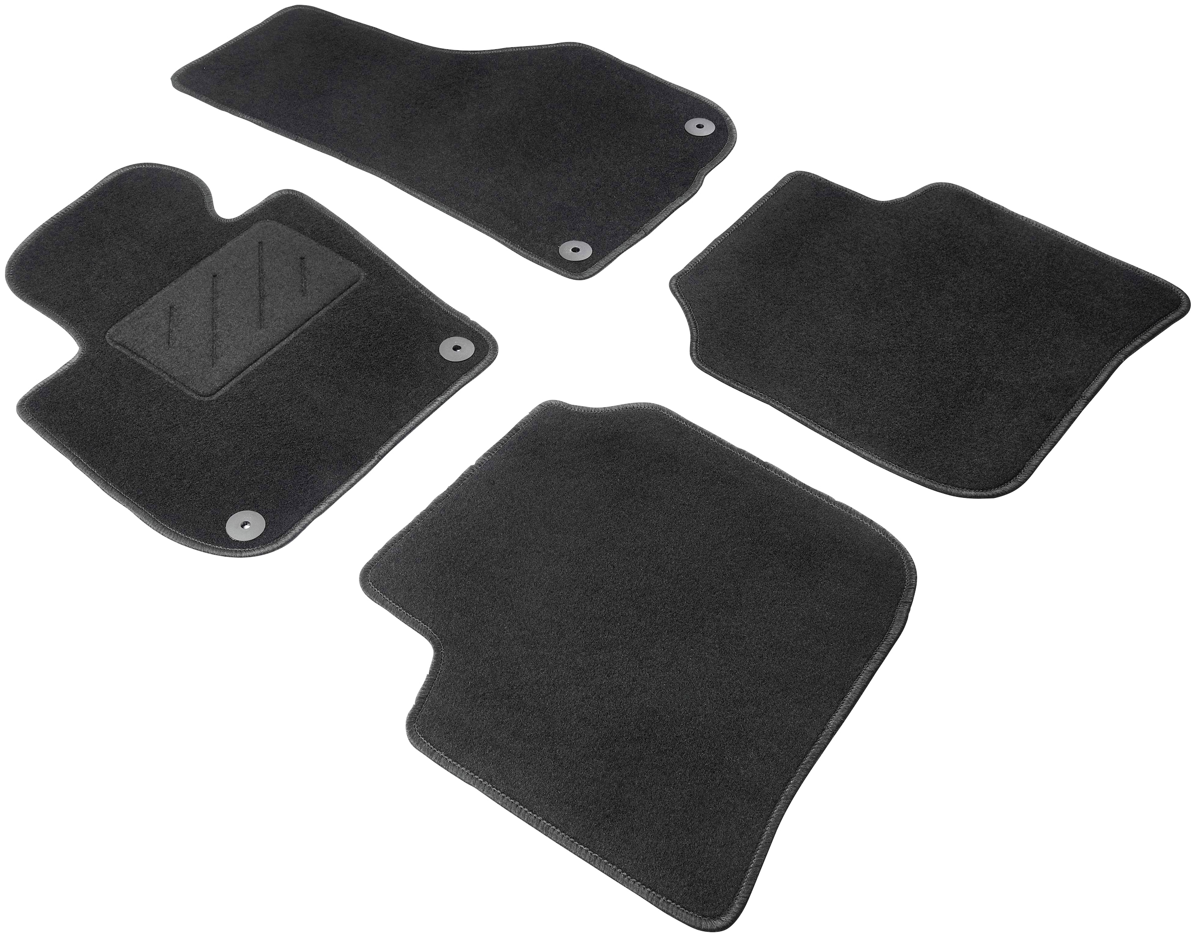 WALSER Passform-Fußmatten »Standard«, für Skoda Kombi 03/2008-05/2015, II Superb St.), Superb II 10/2009-05/2015 (4 kaufen