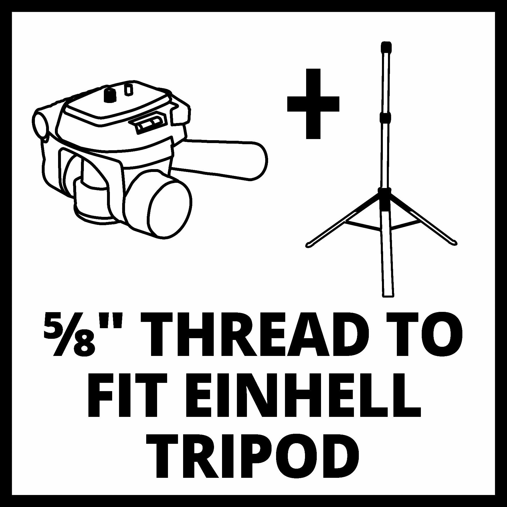 Einhell Adapter »Laser-Zubehör Tripod Laser Adapter 1/4"« integrierte Wasserwaage