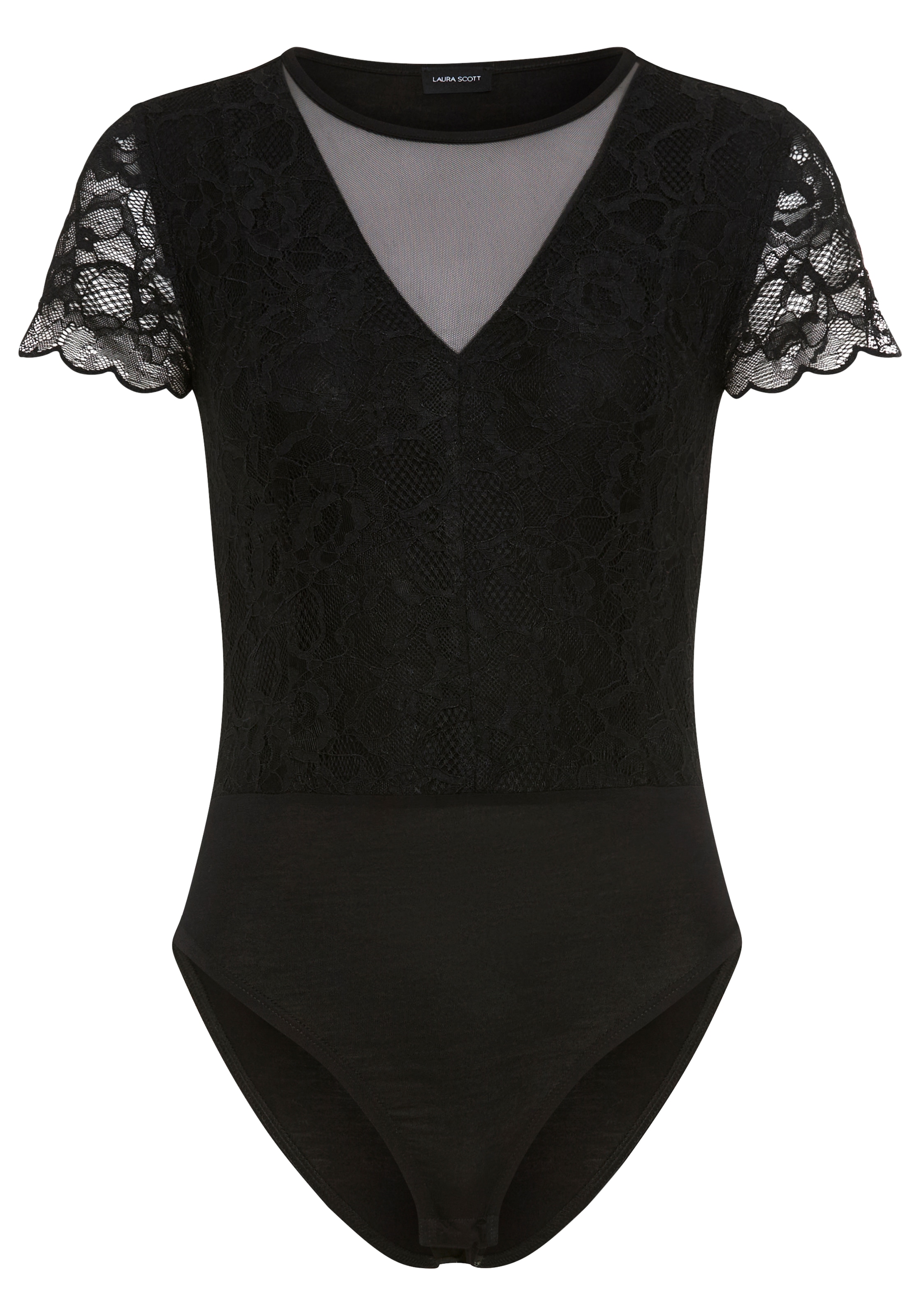 Laura Scott Body figurbetonte Passform, mit Rundhalsausschnitt