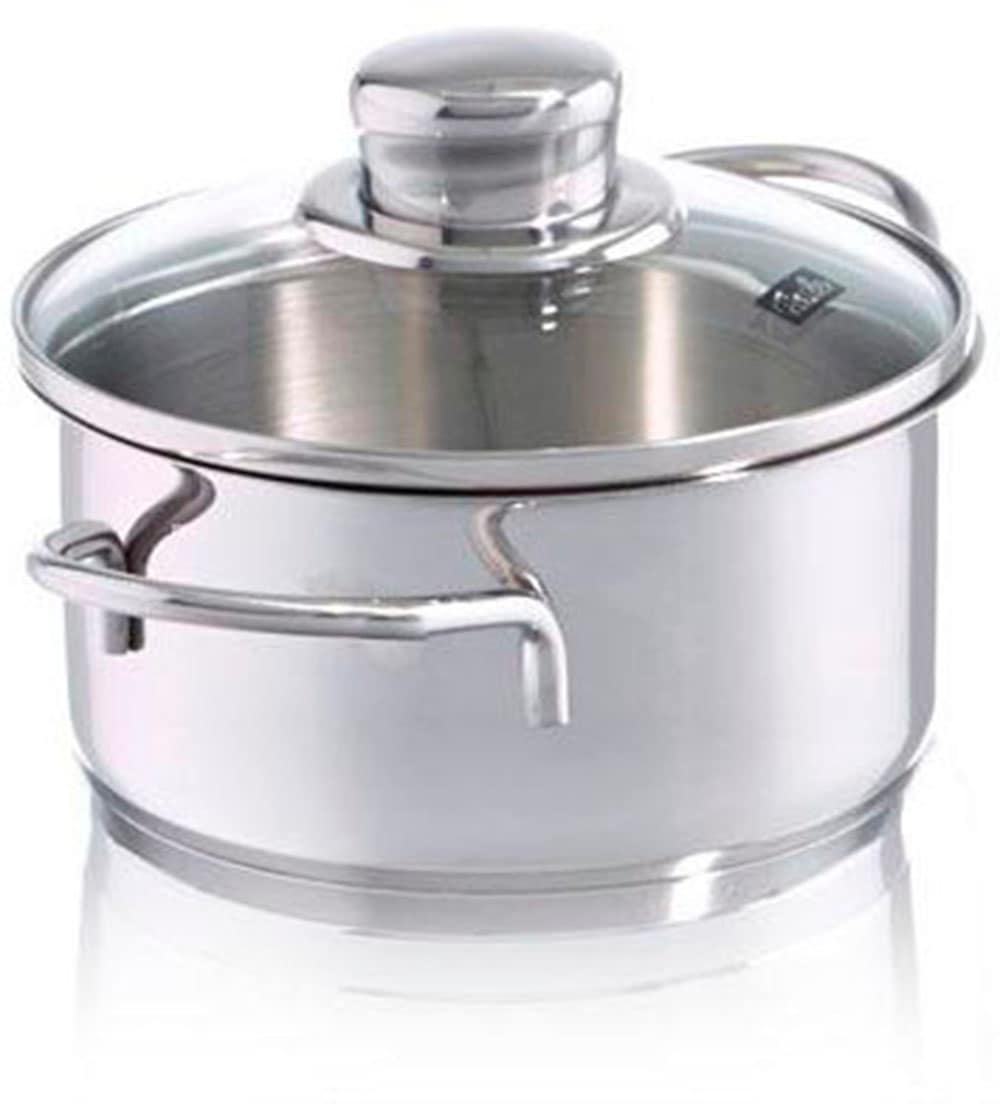 Fissler Kochtopf »Häppchen«, Edelstahl 18/10, (2 tlg.), Induktions-geeignet, inklusive Glasdeckel