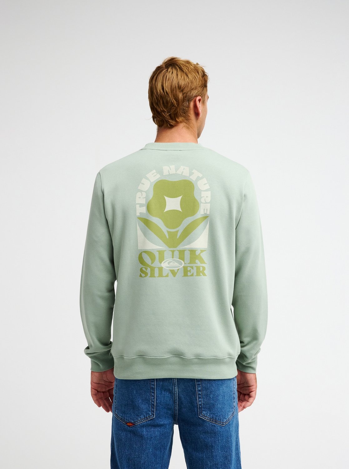 Quiksilver Sweatshirt »TRUE CREW«, aus Baumwolle und Polyester, erhältlich in den Größen S bis XXL

