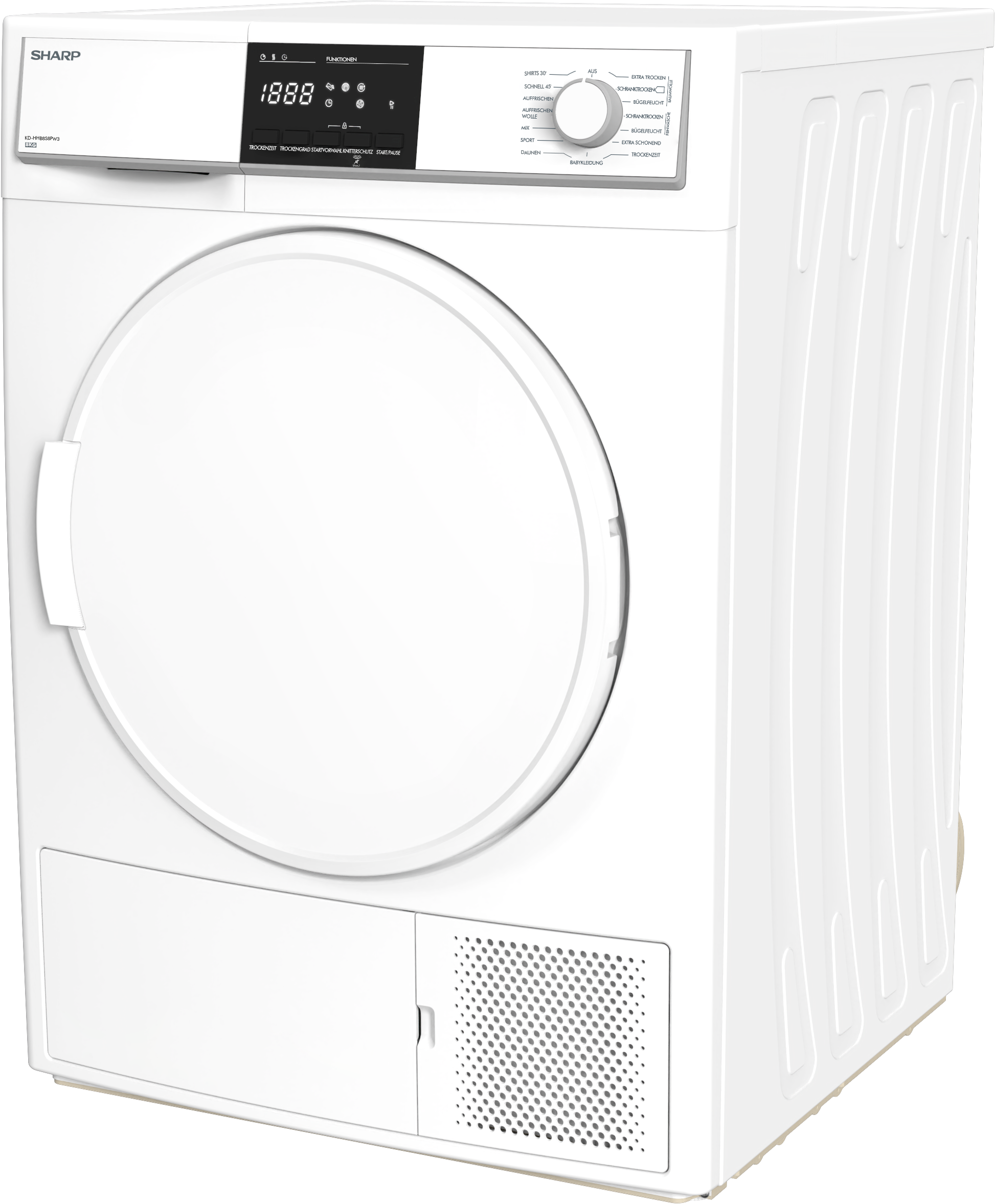 Sharp Wärmepumpentrockner »KD-HHB8S8PW3-DE«, 8 kg
