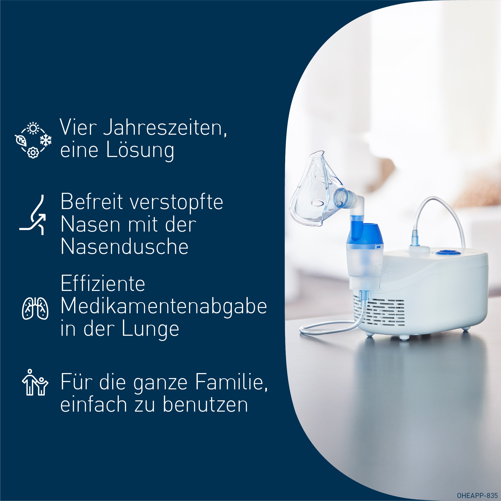 Omron Inhalationsgerät »X102 Total« mit Nasendusche