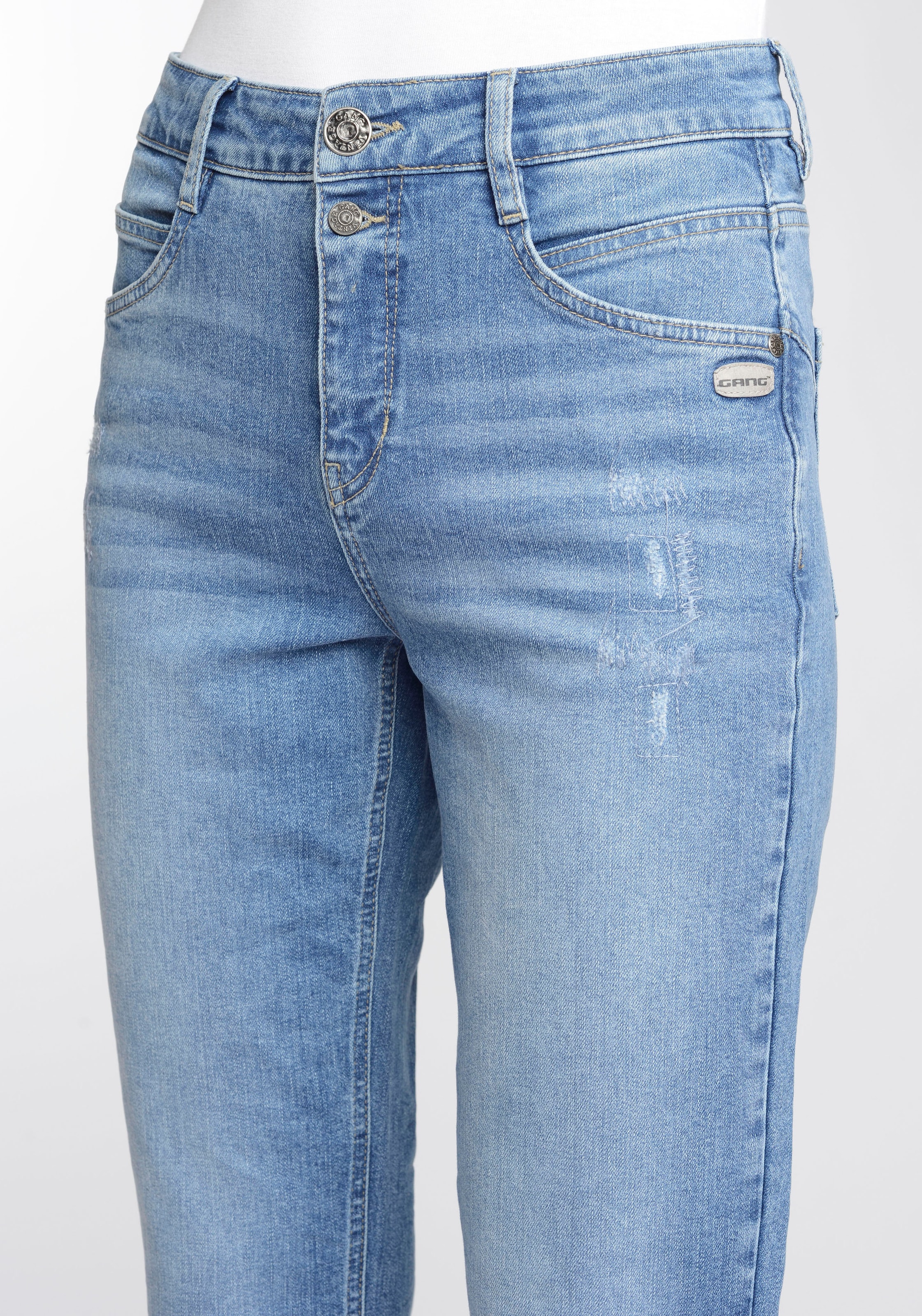 GANG Mom-Jeans »94ORA«, 2-Knopf-Verschluss mit verkürzter kaufen Beinlänge online