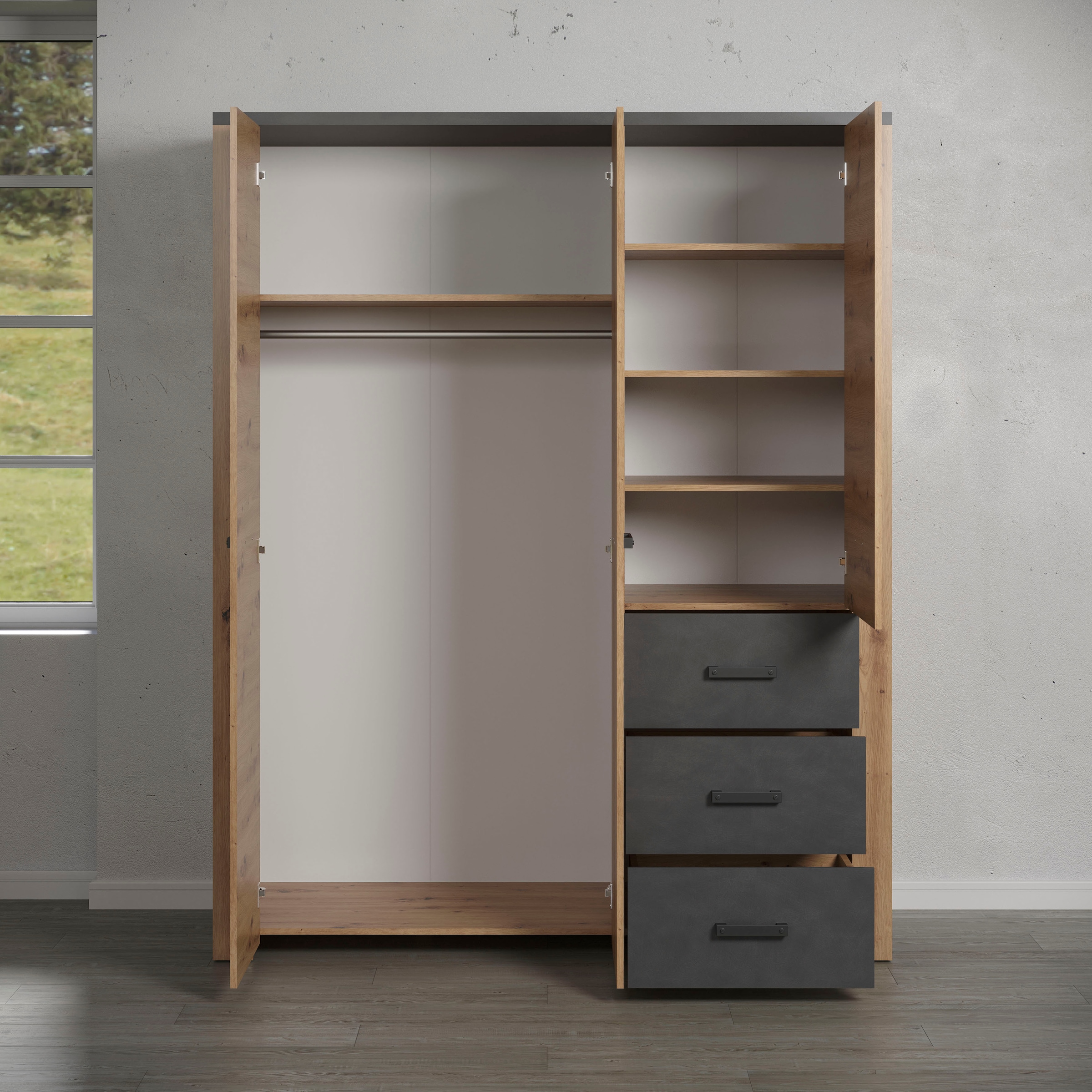 Home affaire Kleiderschrank »Ambres«, (1 St.)