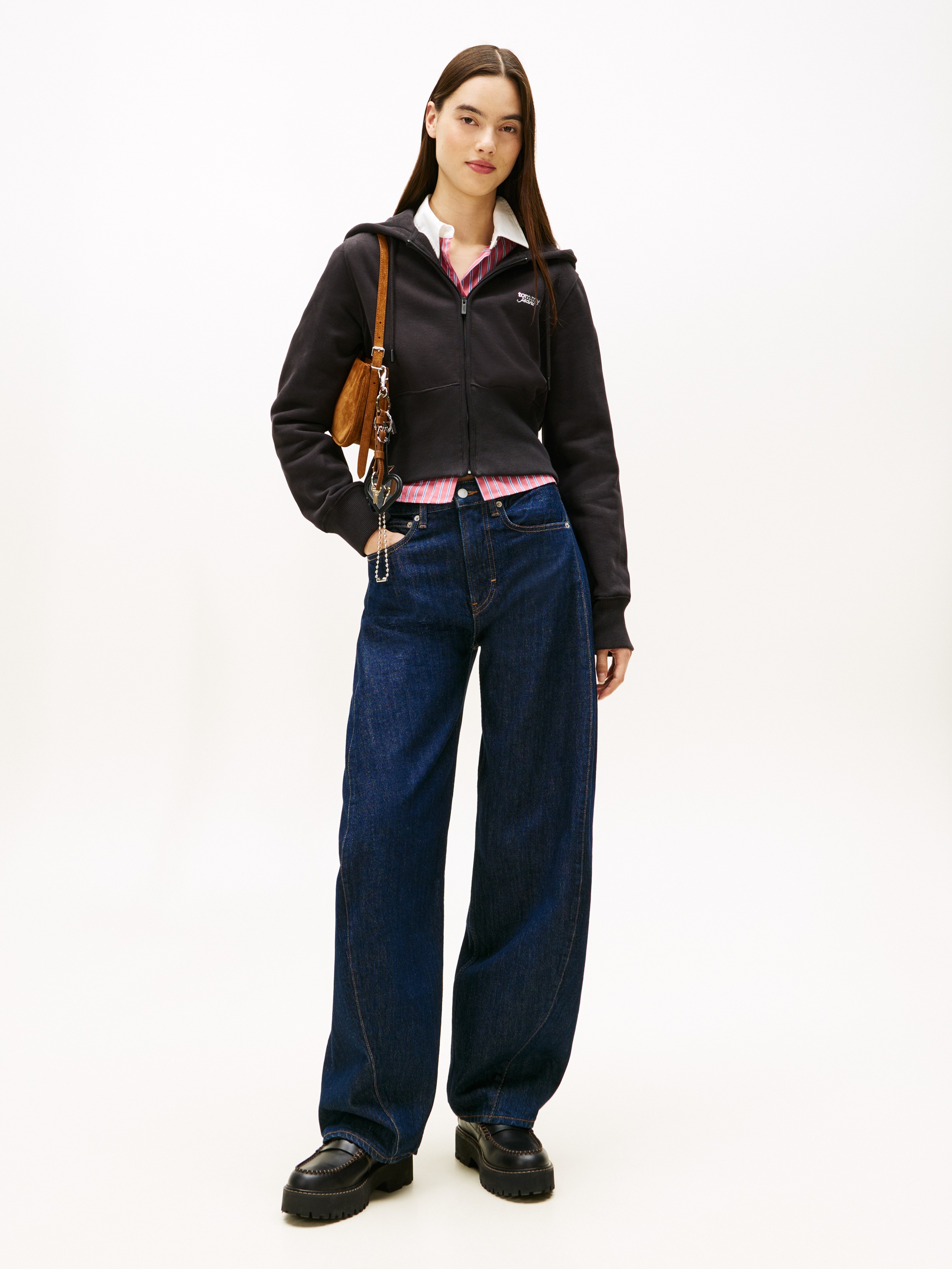 Tommy Jeans Kapuzensweatjacke »TJW REG SILVER SCRIPT ZIP THRU«