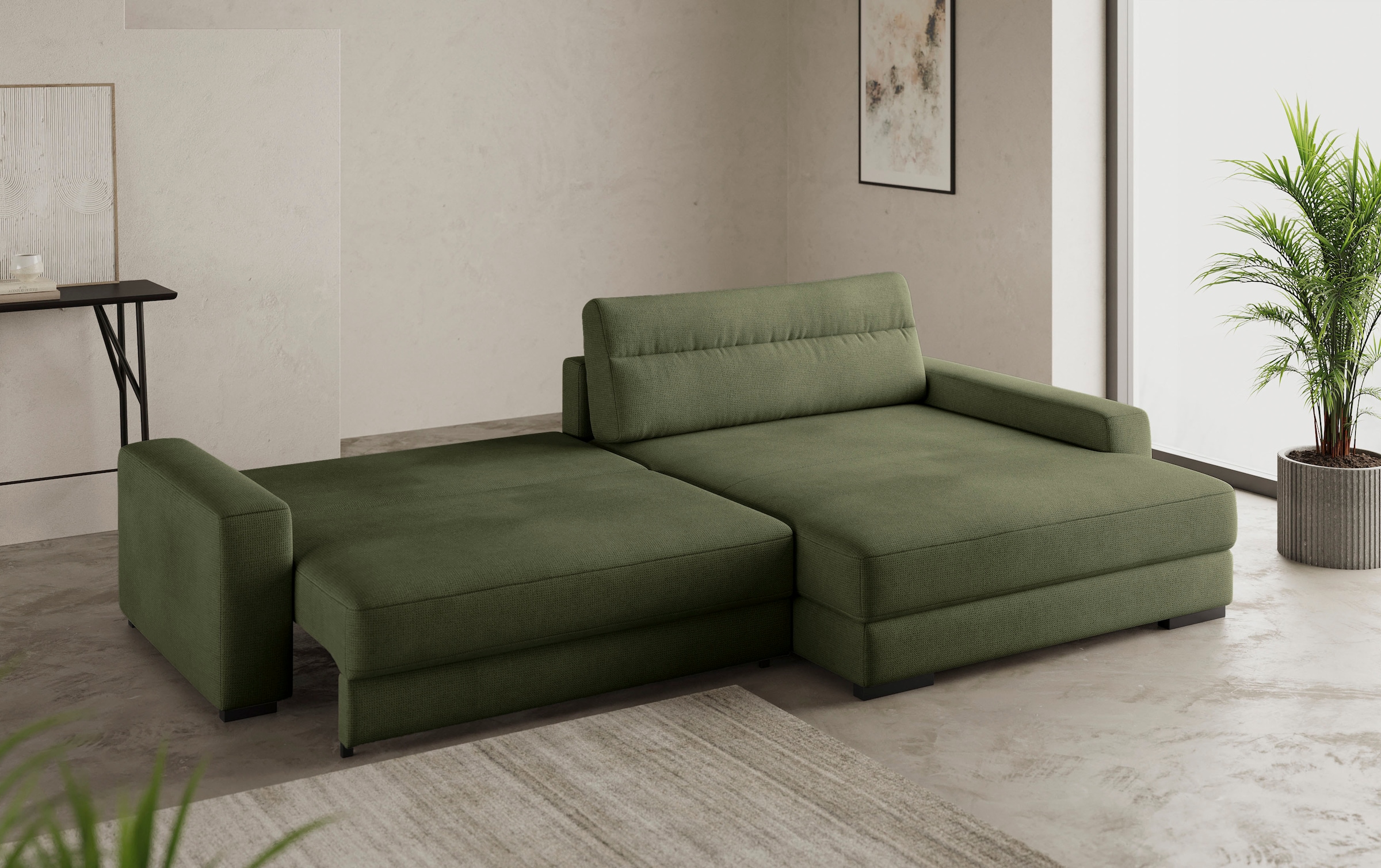 Mr. Couch Ecksofa »Marcello DuraFlex L-Form«, EasyBett, Bettkasten, Kaltschaumpolsterung, bis 140 kg belastbar