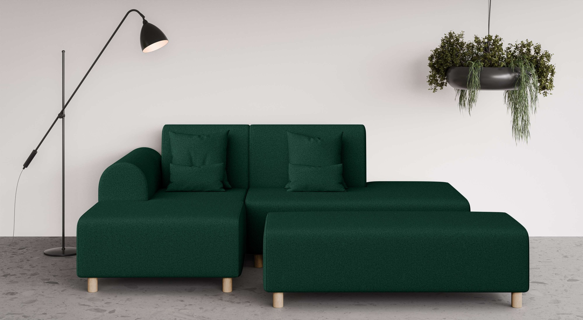 OTTO home Ecksofa »Suyala« L-Form mit Hocker günstig online kaufen