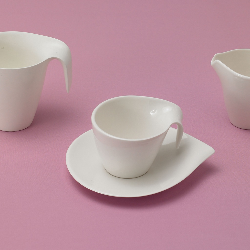 Villeroy & Boch Tasse »Kaffeetassen mit Untertassen Flow 200 ml 6er Set wei günstig online kaufen
