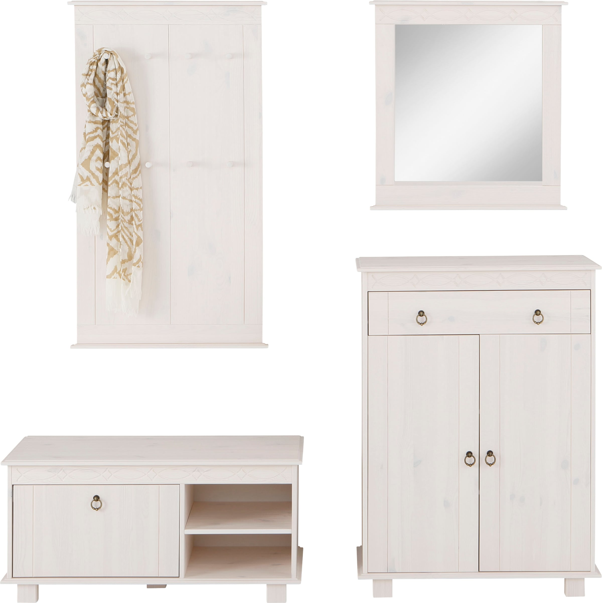 Home affaire Garderoben-Set »Indra« Set, 4 Stk. tlg. günstig online kaufen