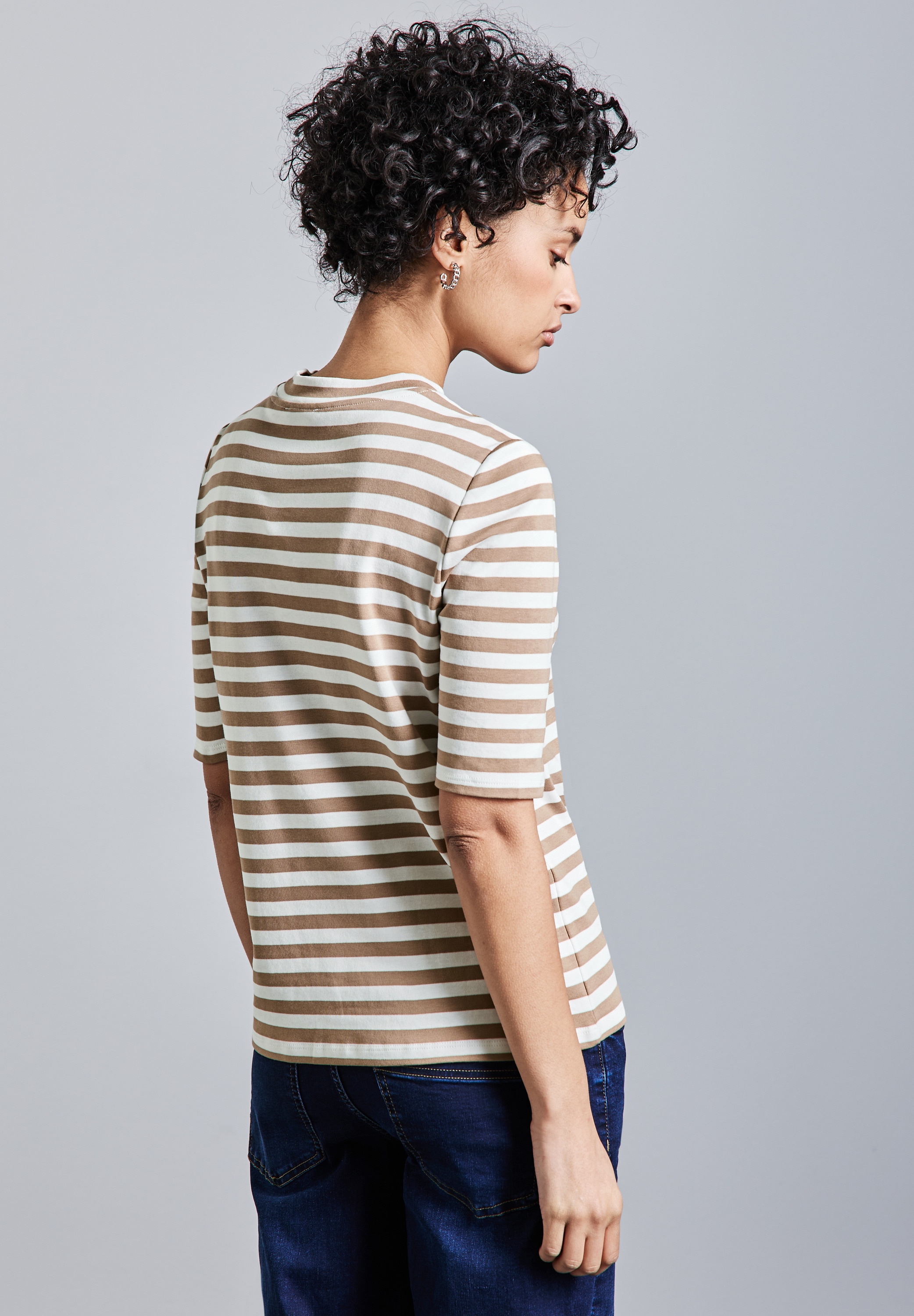 STREET ONE T-Shirt, mit Streifenmuster