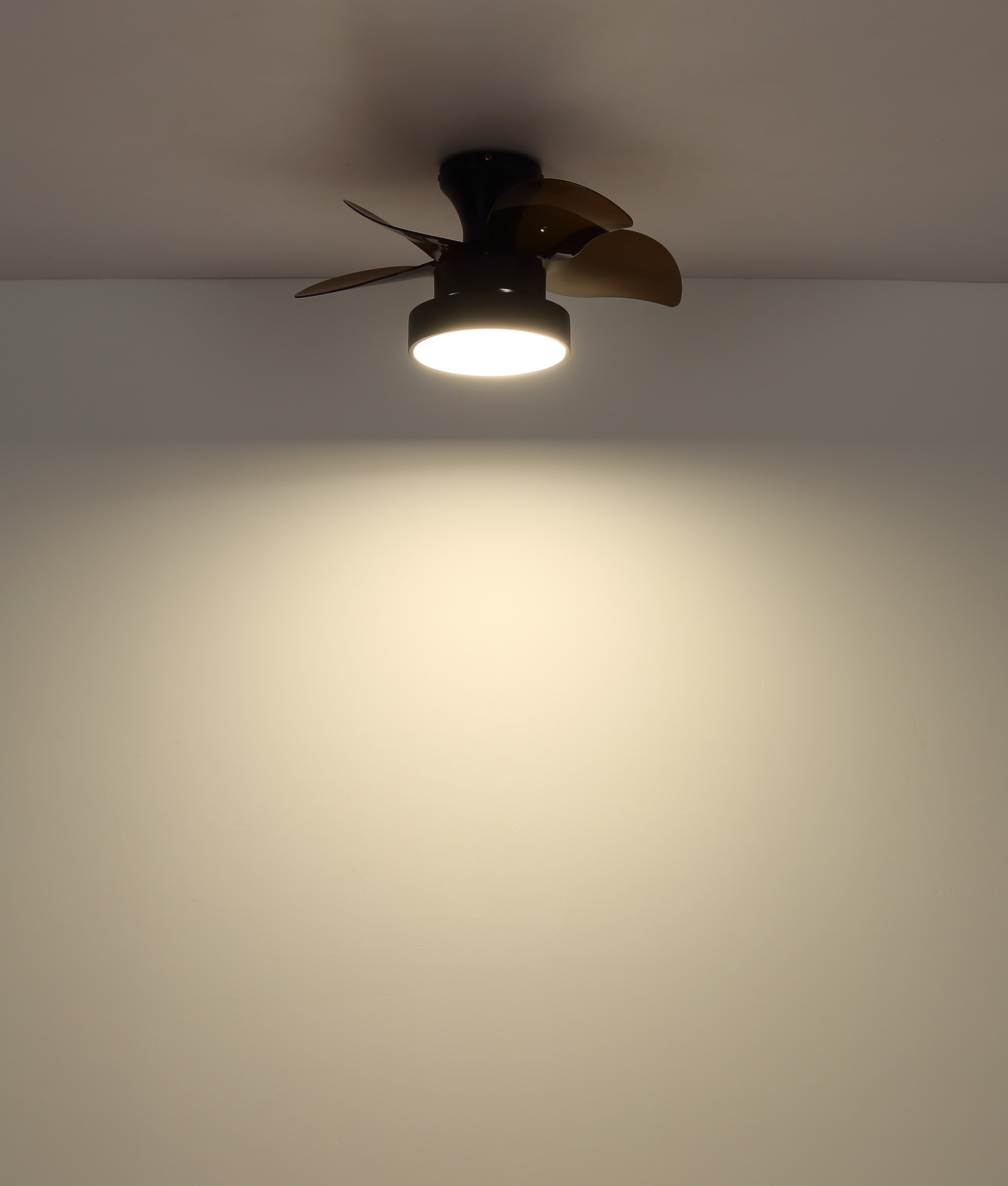 GLOBO LIGHTING Deckenleuchte »KARI« LED-Modul 1 Stk. warmweiß - kaltweiß Ventilator kühlen-heizen holzoptik braun CCT 3000/4500/6000K elegant