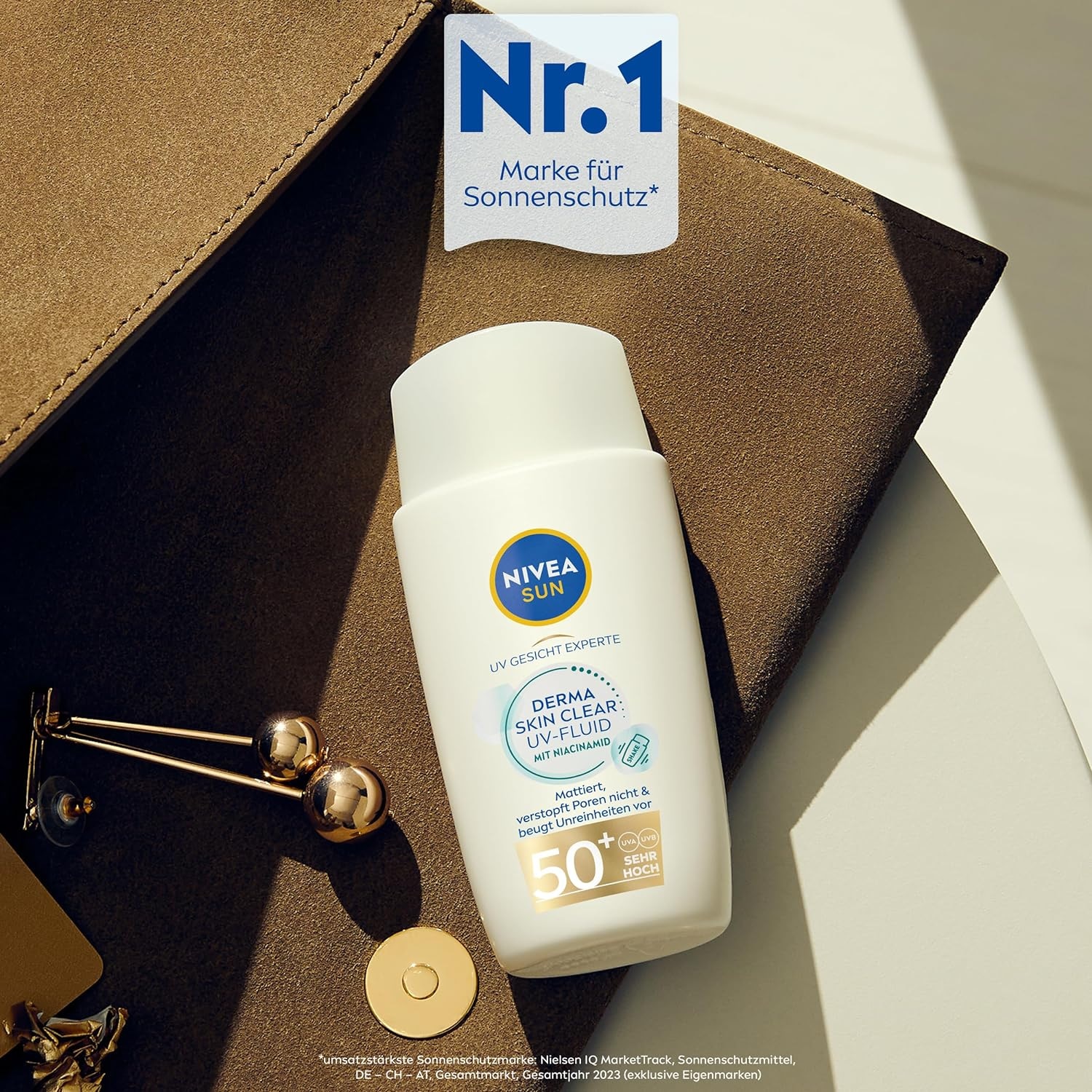Nivea Sun Sonnenschutzfluid »NIVEA SUN UV Gesicht Experte DERMA SKIN CLEAR UV-Fluid LSF 50+«