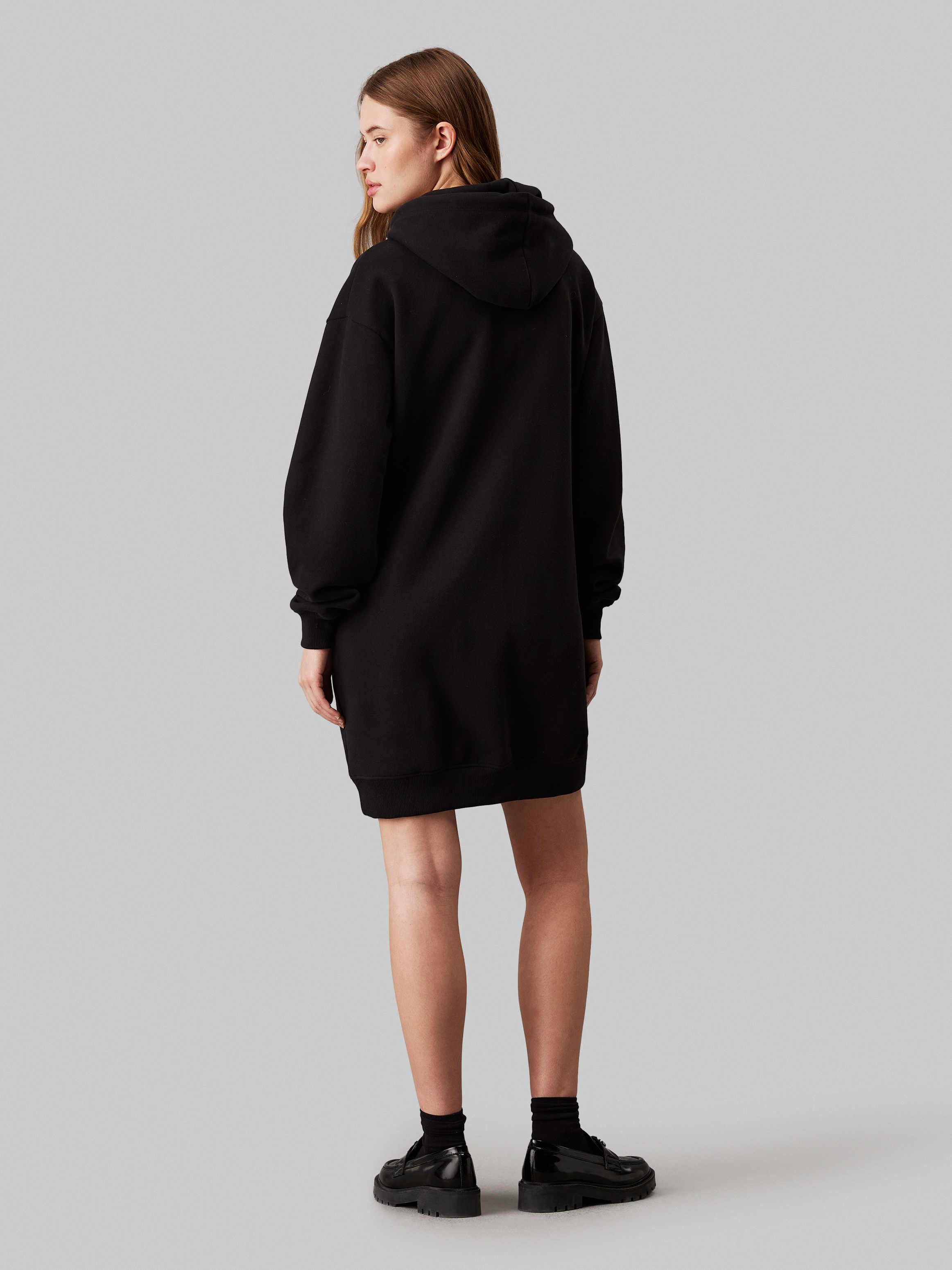 Calvin Klein Jeans Sweatkleid »CHENILLE MONOLOGO HOODIE DRESS«, mit Logostickerei