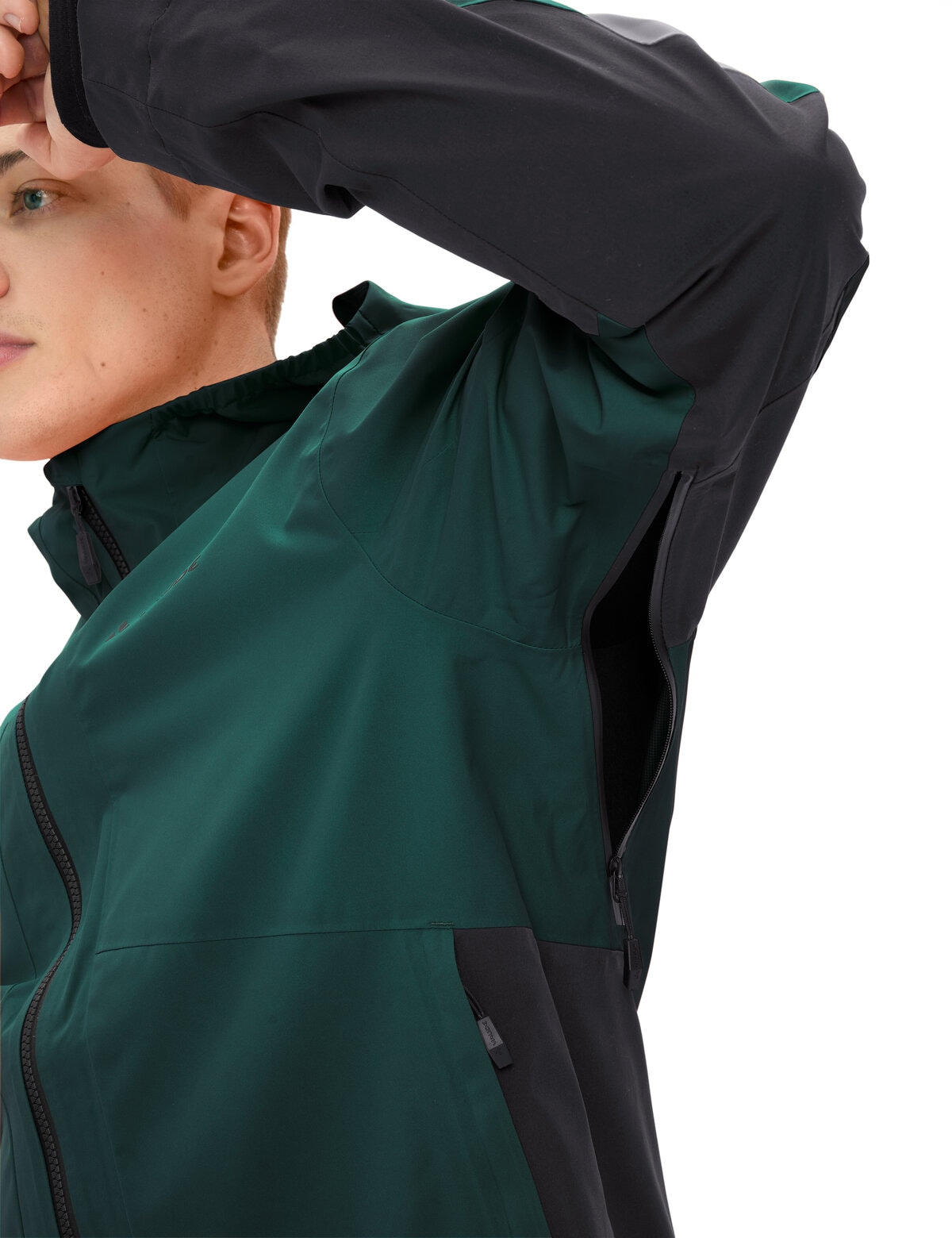 VAUDE Fahrradjacke »MEN'S MOAB PRO RAIN JACKET« mit Unterarm-Belüftung, winddicht, atmungsaktiv, wasserdicht
