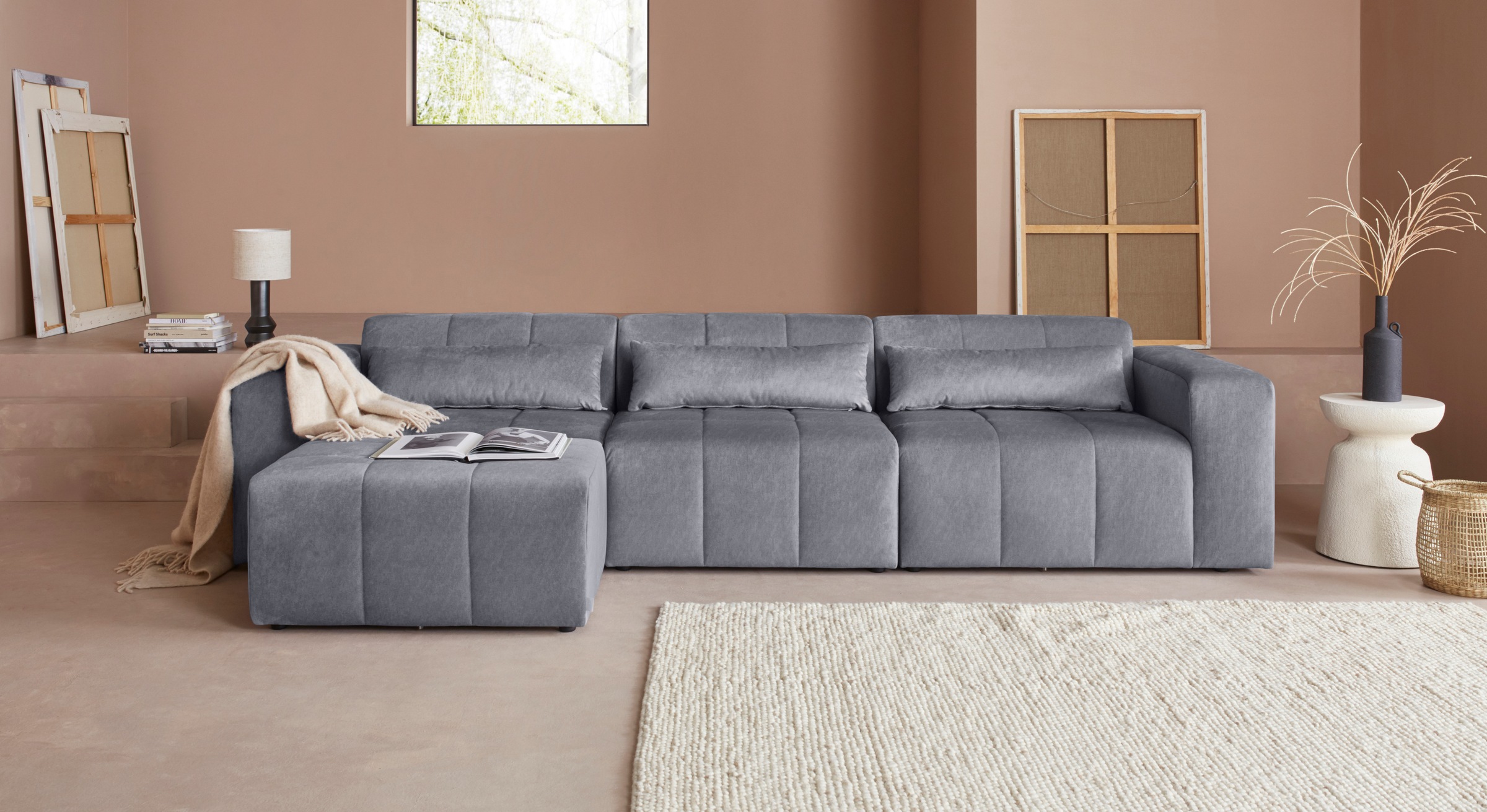 LeGer Home by Lena Gercke Ecksofa »Maileen L-Form«, Modulsofa, bestehend aus 4 Modulen, Farben mixbar