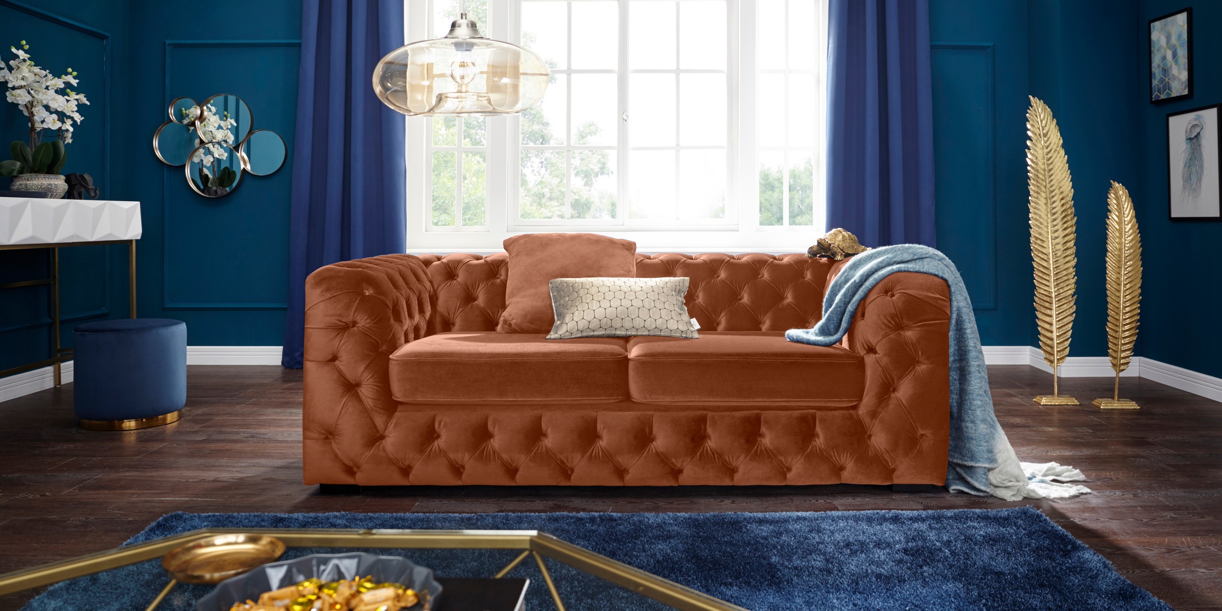 Guido Maria Kretschmer Home&Living Chesterfield-Sofa »Kalina«, mit klassischer Chesterfield-Knopfheftung