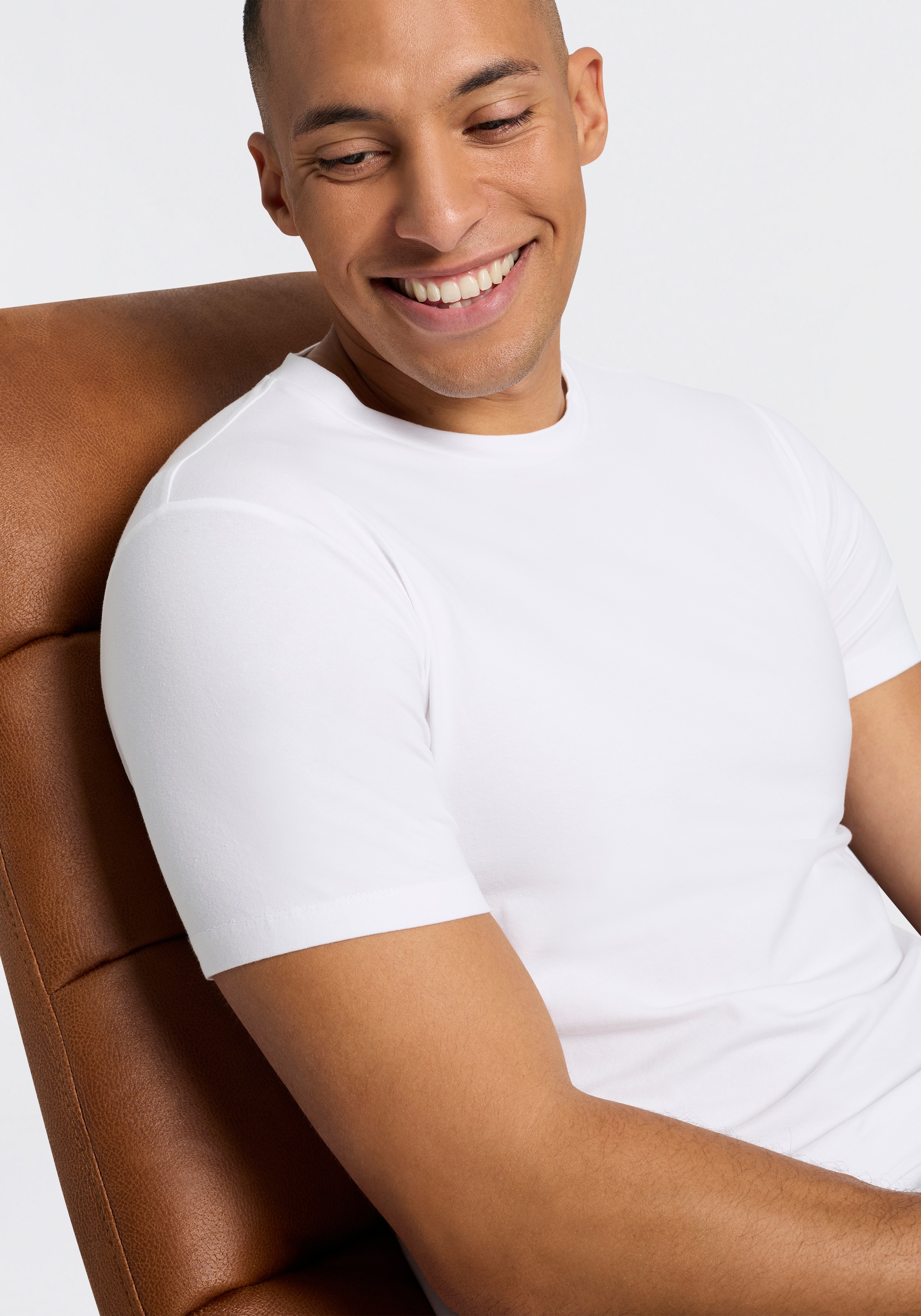 Replay T-Shirt Baumwoll-Mix, Rundhalsform