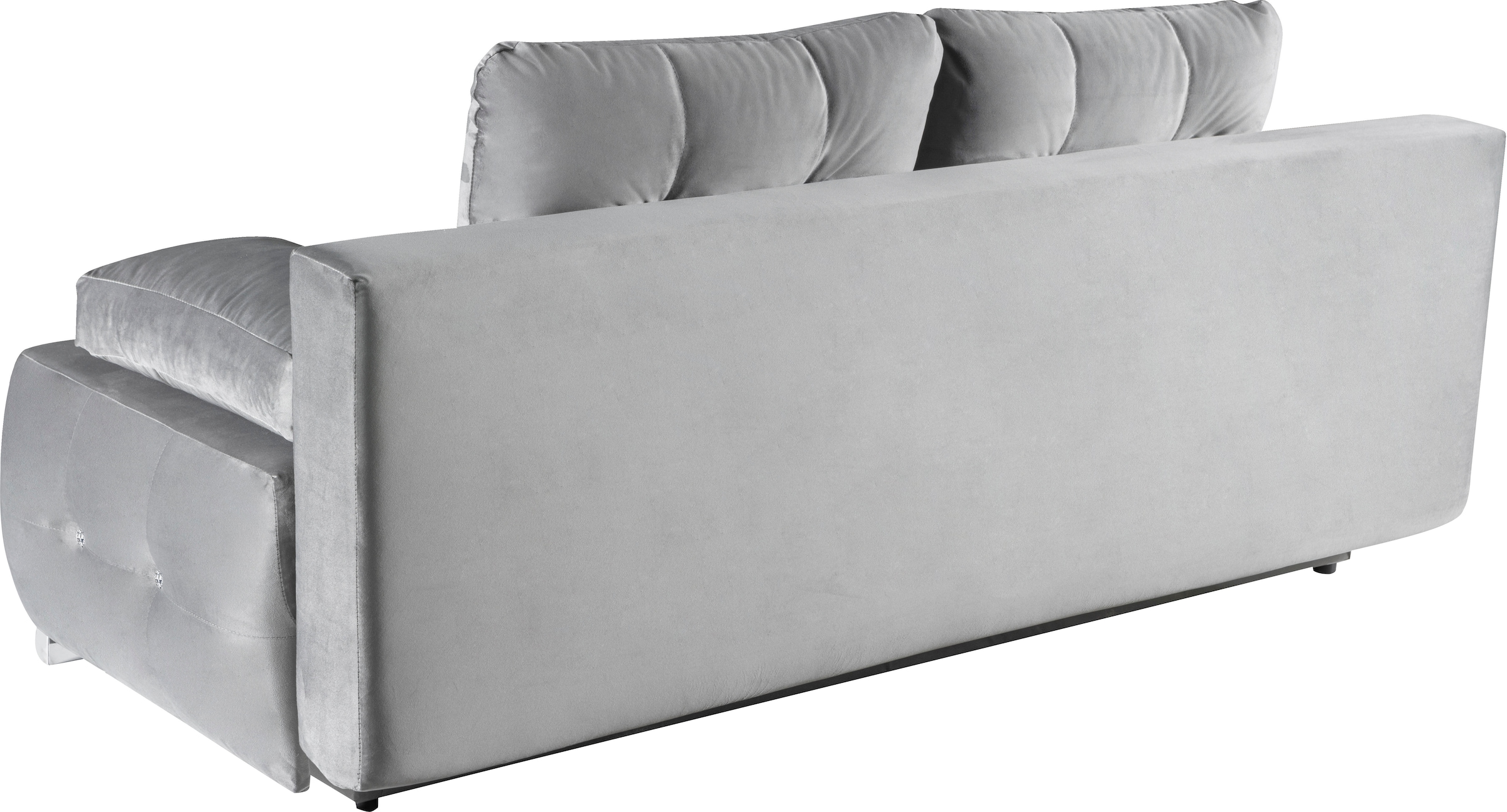 WERK2 Schlafsofa »Monaco«, 2-Sitzer Schlafcouch mit Bettkasten & funkelnden Ziersteinchen