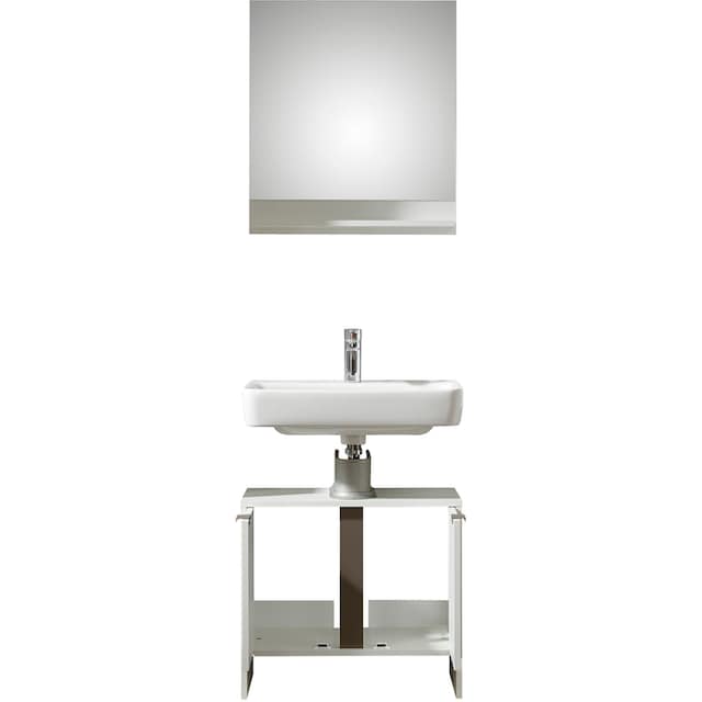 »337.060003«, Waschbeckenunterschrank (Set, auf einem Spiegel bestehend 2 St.), PELIPAL und kaufen mit Ablage je aus Badmöbel-Set Raten