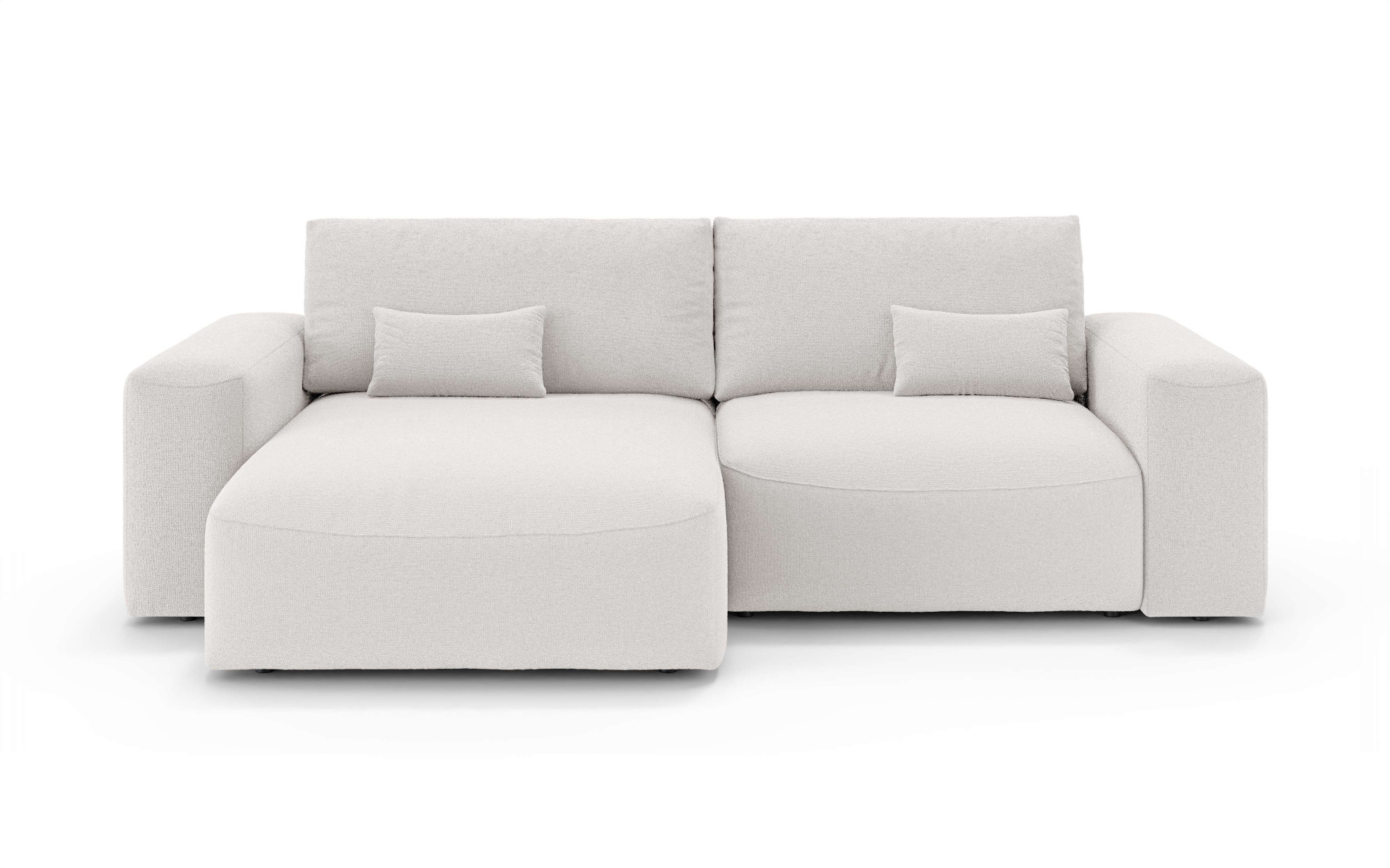 OTTO home Ecksofa »MATTS Schlafsofa mit Bettkasten, Maße B/T/H: 265/159/89 cm«, L-Form mit Recamiere rechts oder links, hoher Sitzkomfort