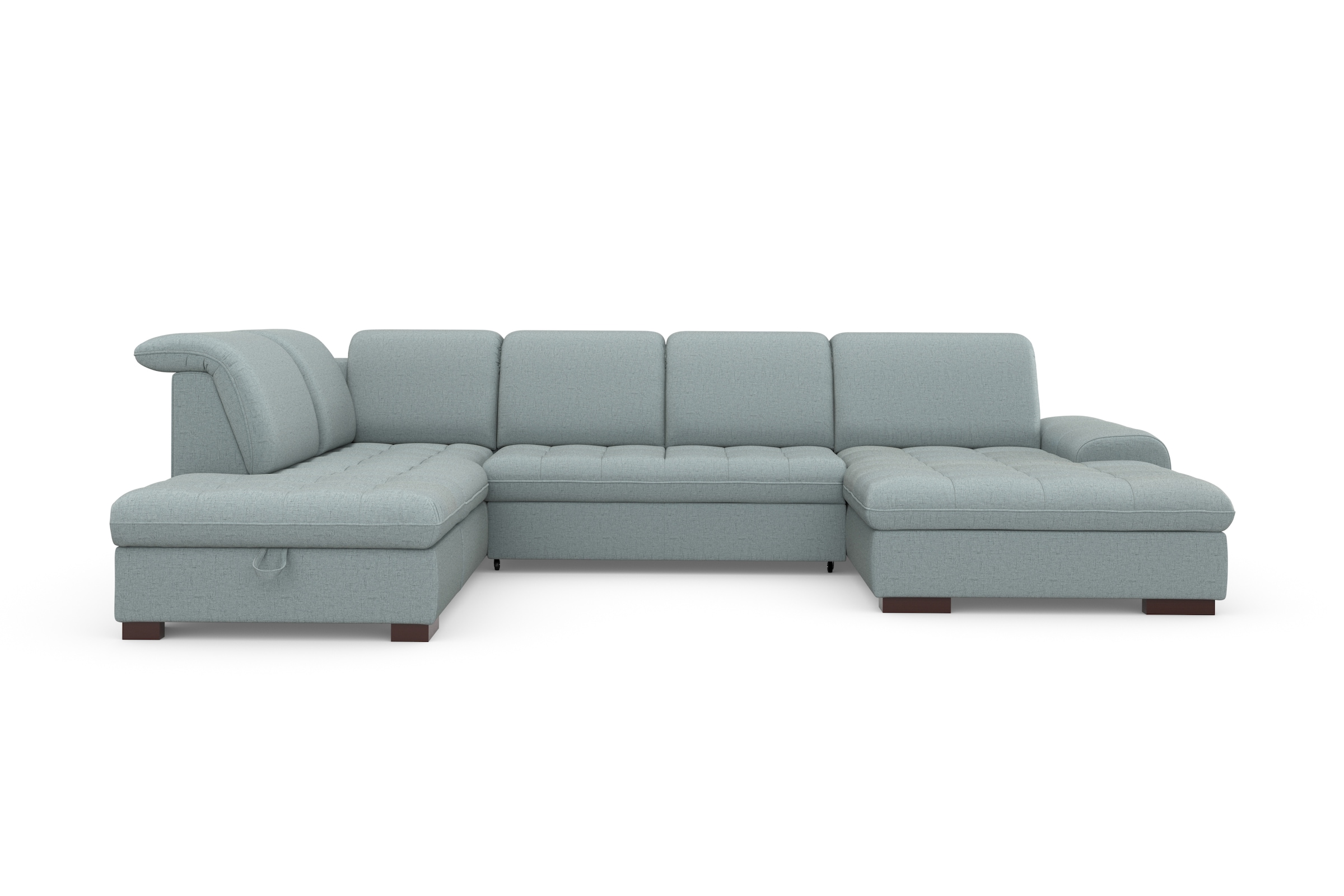 sit&more Wohnlandschaft »Luxor U-Form«, wahlweise mit Bettfunktion, Bettkasten und Kopfteilverstellung