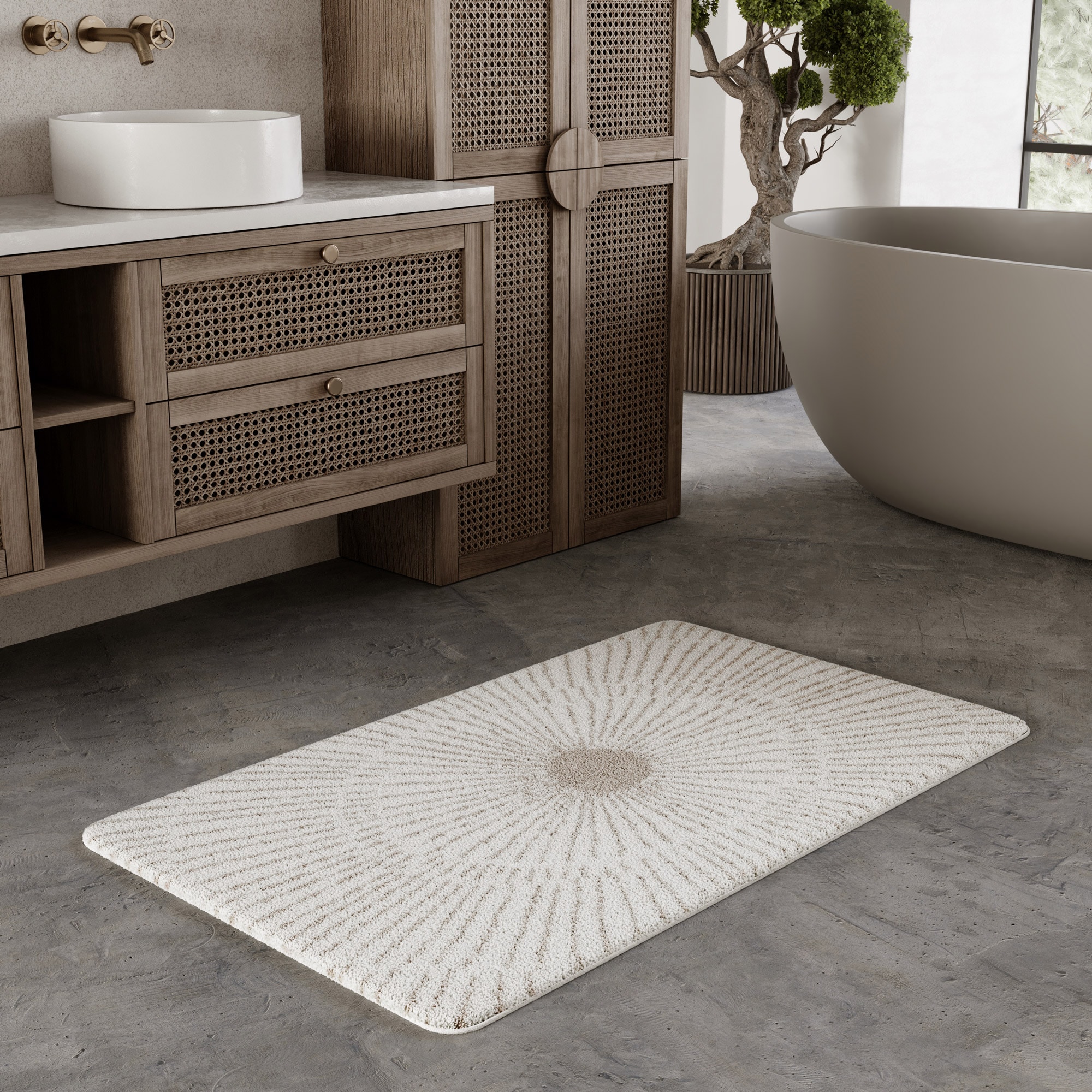 Wecon home Basics Badematte »Jasbeer«, waschbar, rutschfest, strapazierfähi günstig online kaufen