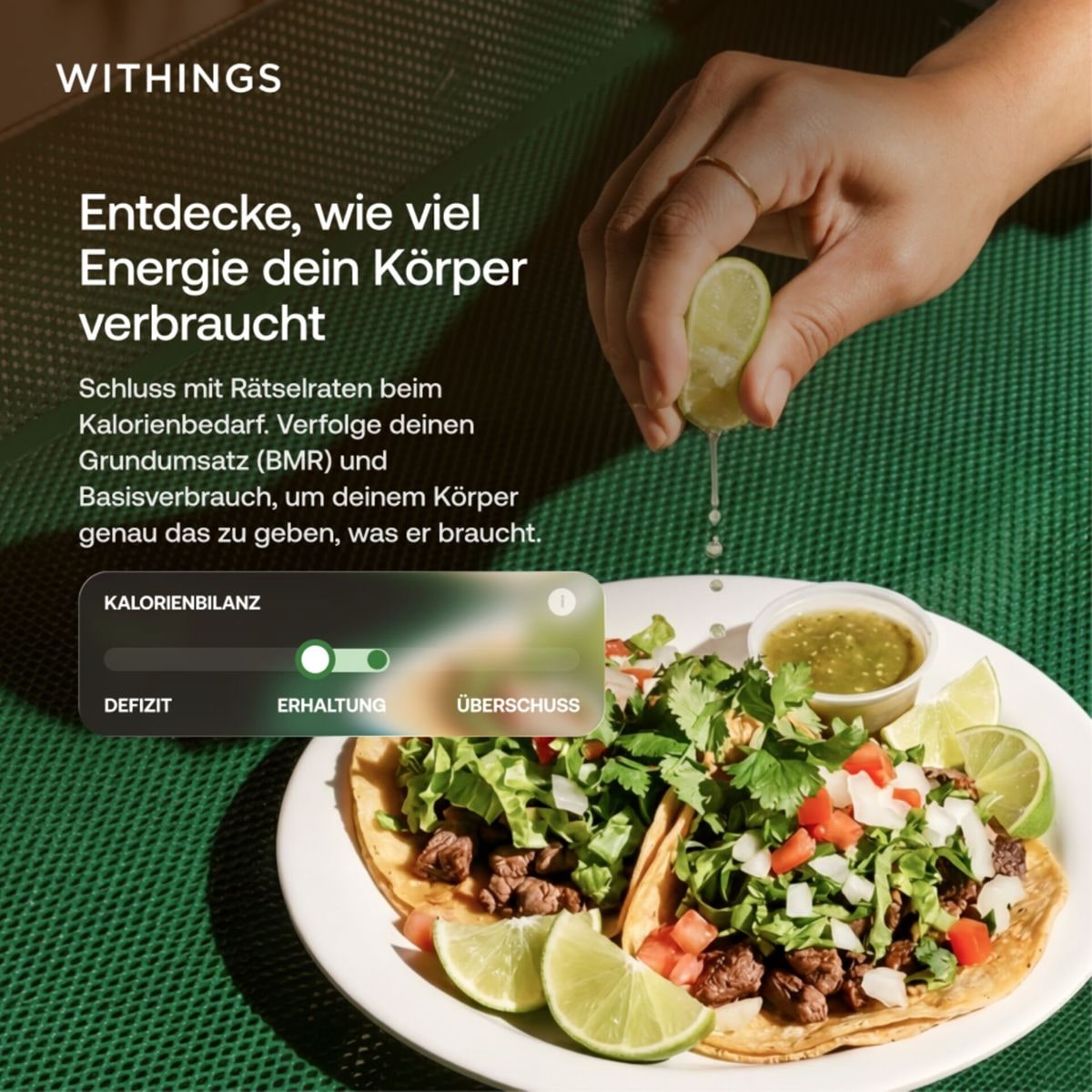 Withings Körper-Analyse-Waage »Withings BodyFit: Smarte Körperwaage mit 40+ Biomarkern« 99 % DEXA-Genauigkeit • Stoffwechselbewertung • Kostenlose App
