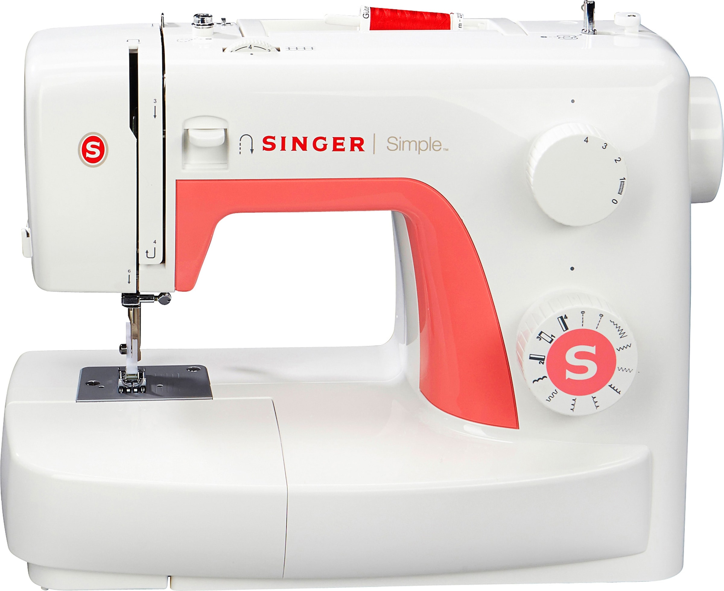 Singer Nähmaschine »Simple 3210«, 10 Programme, 10 Stiche jetzt im %Sale | Coverlock-Nähmaschinen