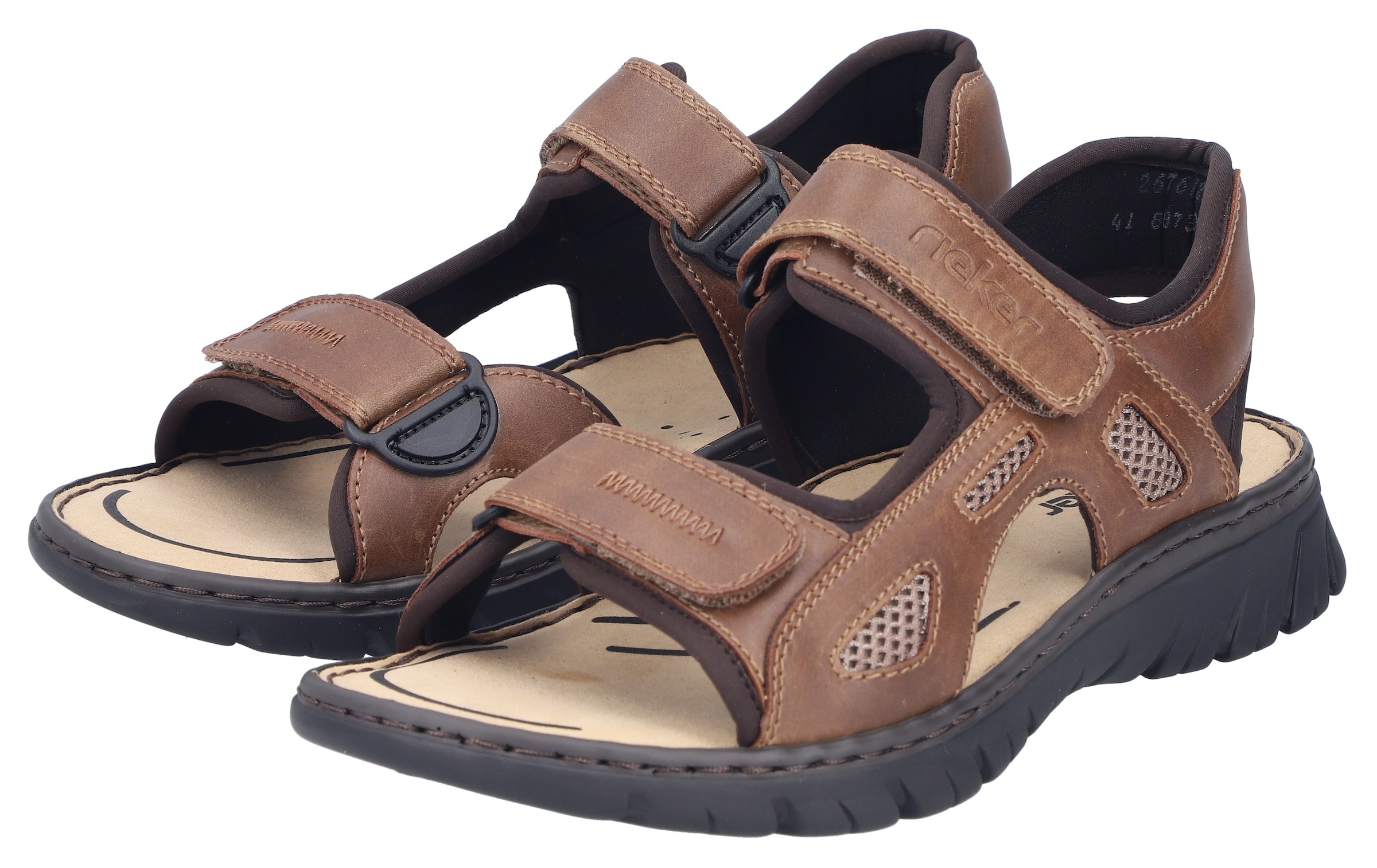 Rieker Sandale  Sommerschuh, Klettschuh, Outdoorsandale, in Trekking-Optik