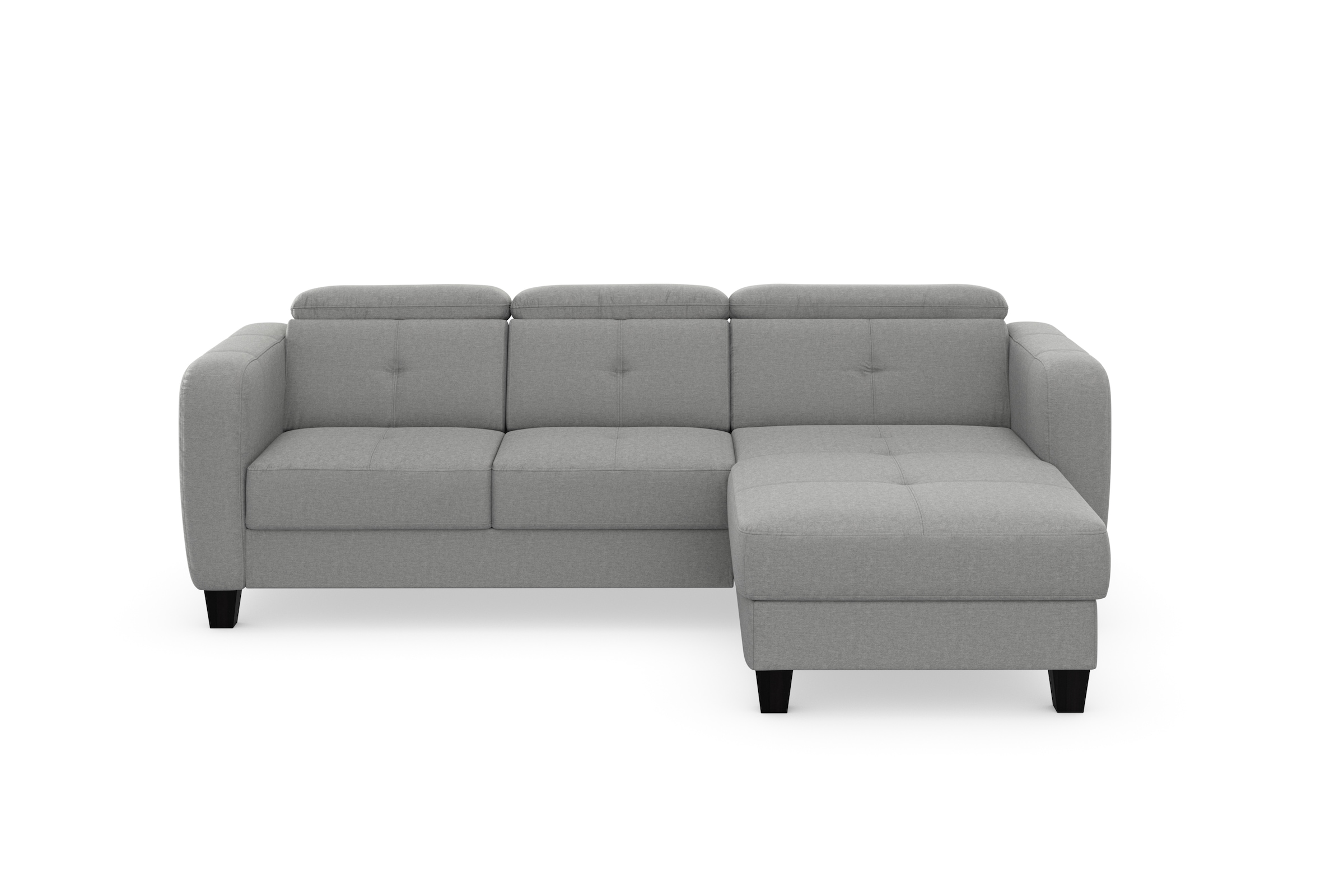 sit&more Ecksofa »Belluci L-Form«, inklusive Federkern, wahlweise mit Bettfunktion und Bettkasten