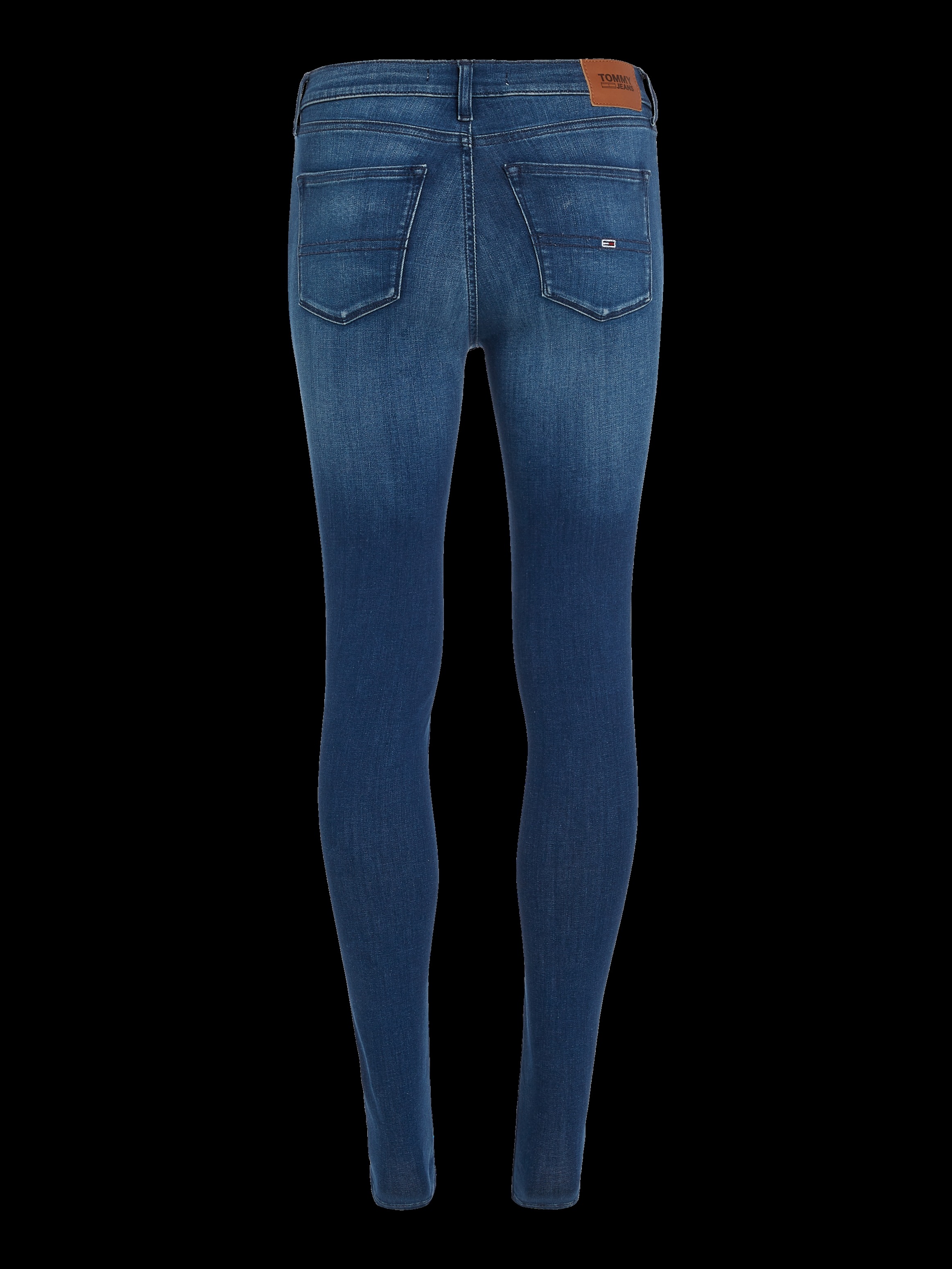 Tommy Jeans Skinny-fit-Jeans »Nora Mid Rise Skinny Fit« mit Tommy Jeans Logo-Badge & Stickereien