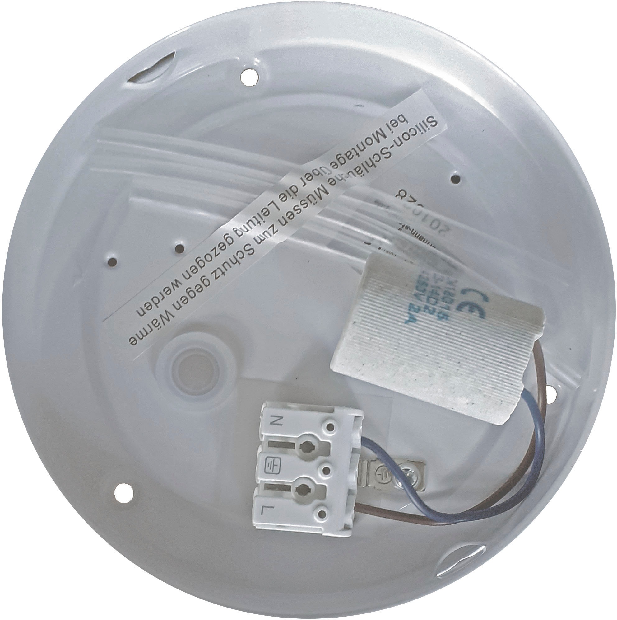 niermann Deckenleuchte »Opal matt,  Dekorring Nickel matt« E27 1 Stk.